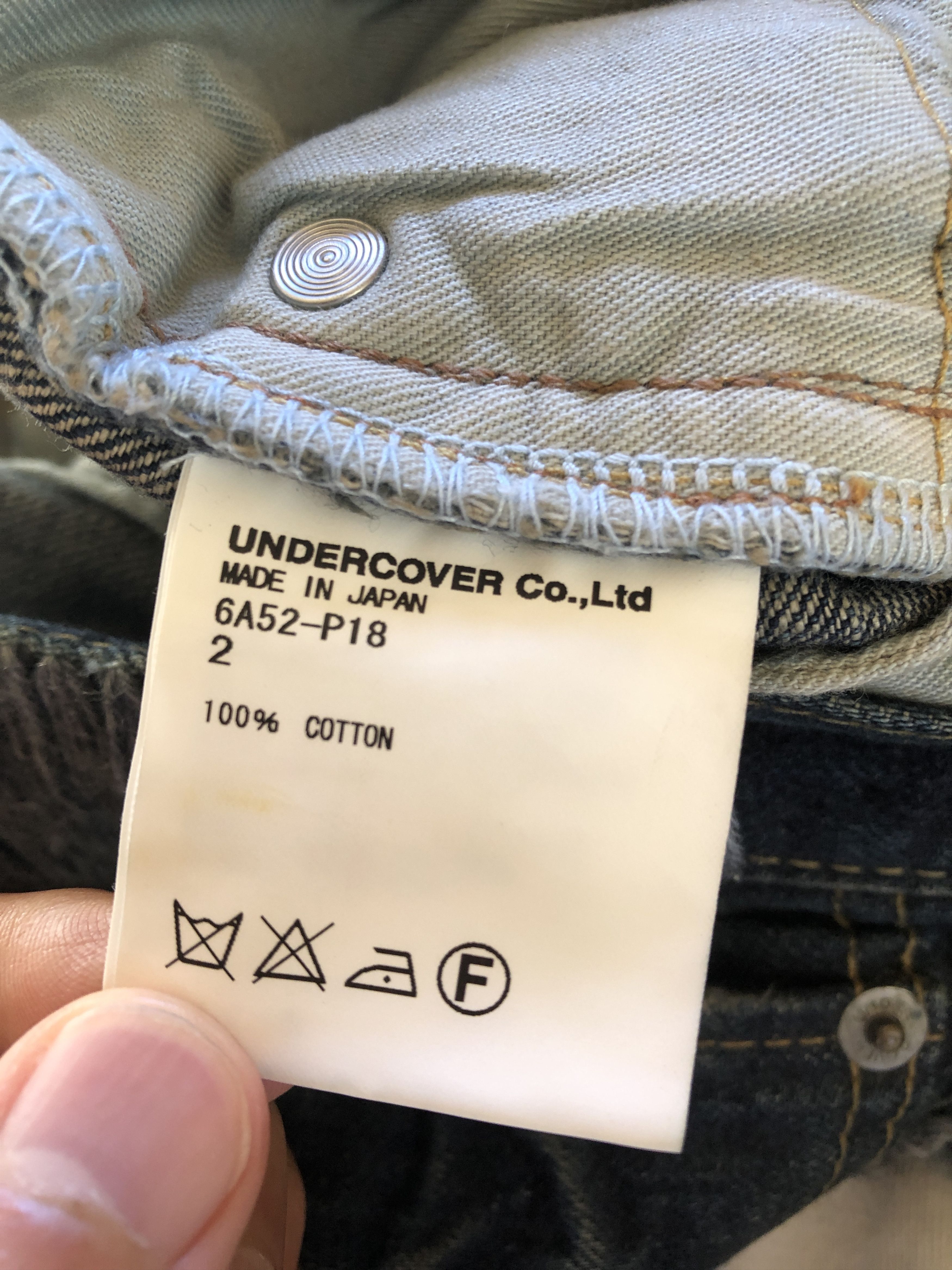 Undercover Undercover A/W06 "BBV GURUGURU" Insect Bug Denim Jeans Size US 30 / EU 46 - 3 Thumbnail