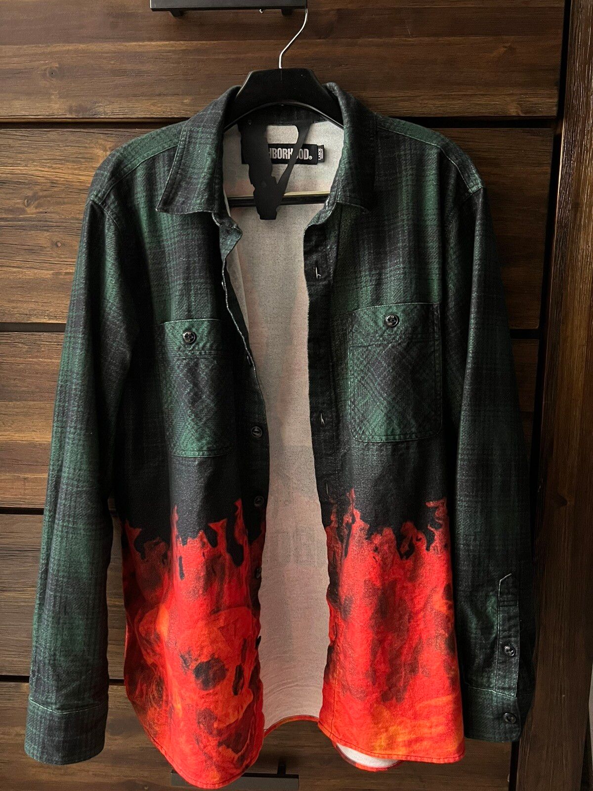 Neighborhood Vlone x Neighborhood Lumbers Flannel Shirt | Grailed