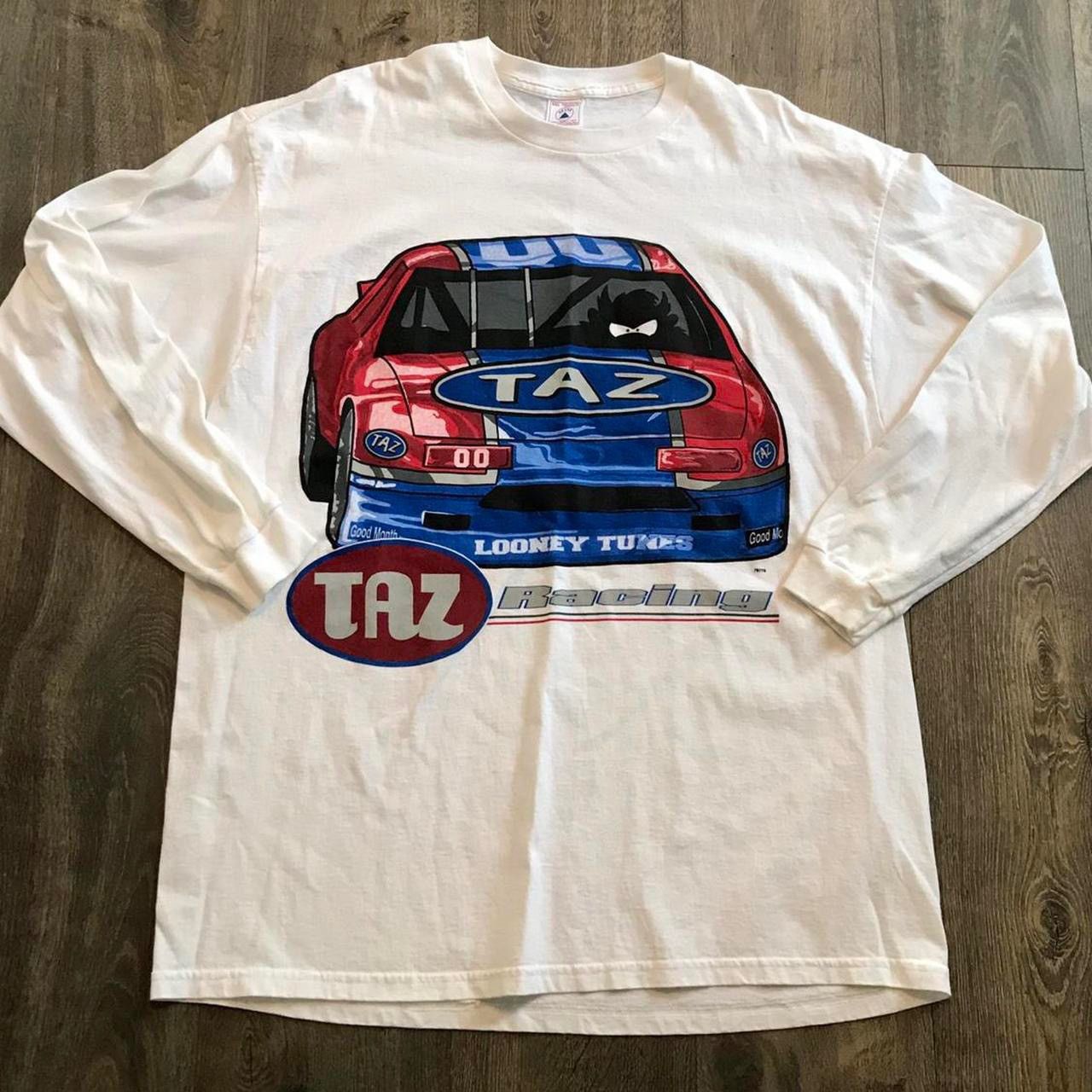 Cartoon Network × Racing × Vintage Vintage TAZ Racing Looney Tunes Tee ...