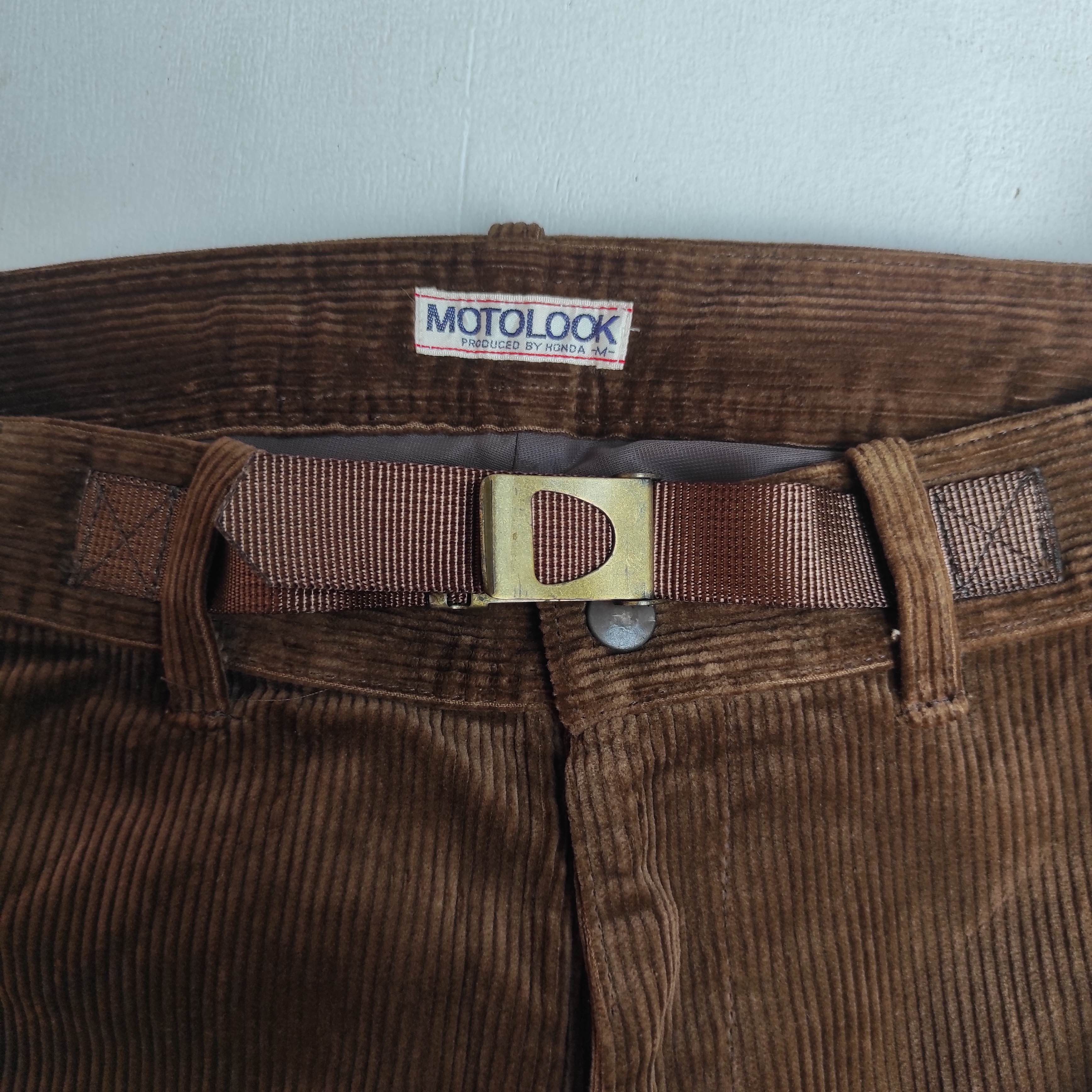 Honda Vintage Honda Motolook Rider Corduroy Biker Leather pants Size US 27 - 9 Thumbnail