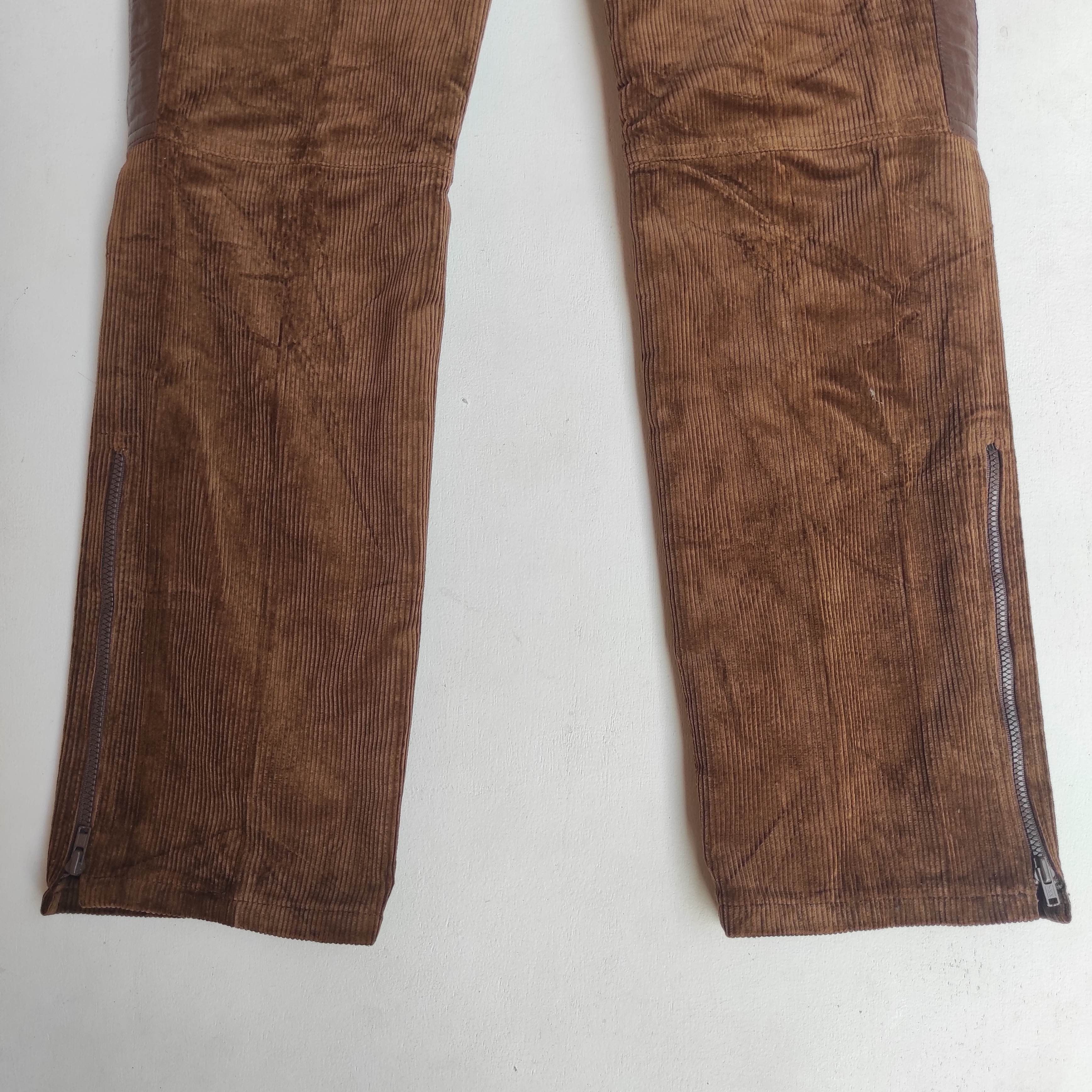 Honda Vintage Honda Motolook Rider Corduroy Biker Leather pants Size US 27 - 8 Thumbnail