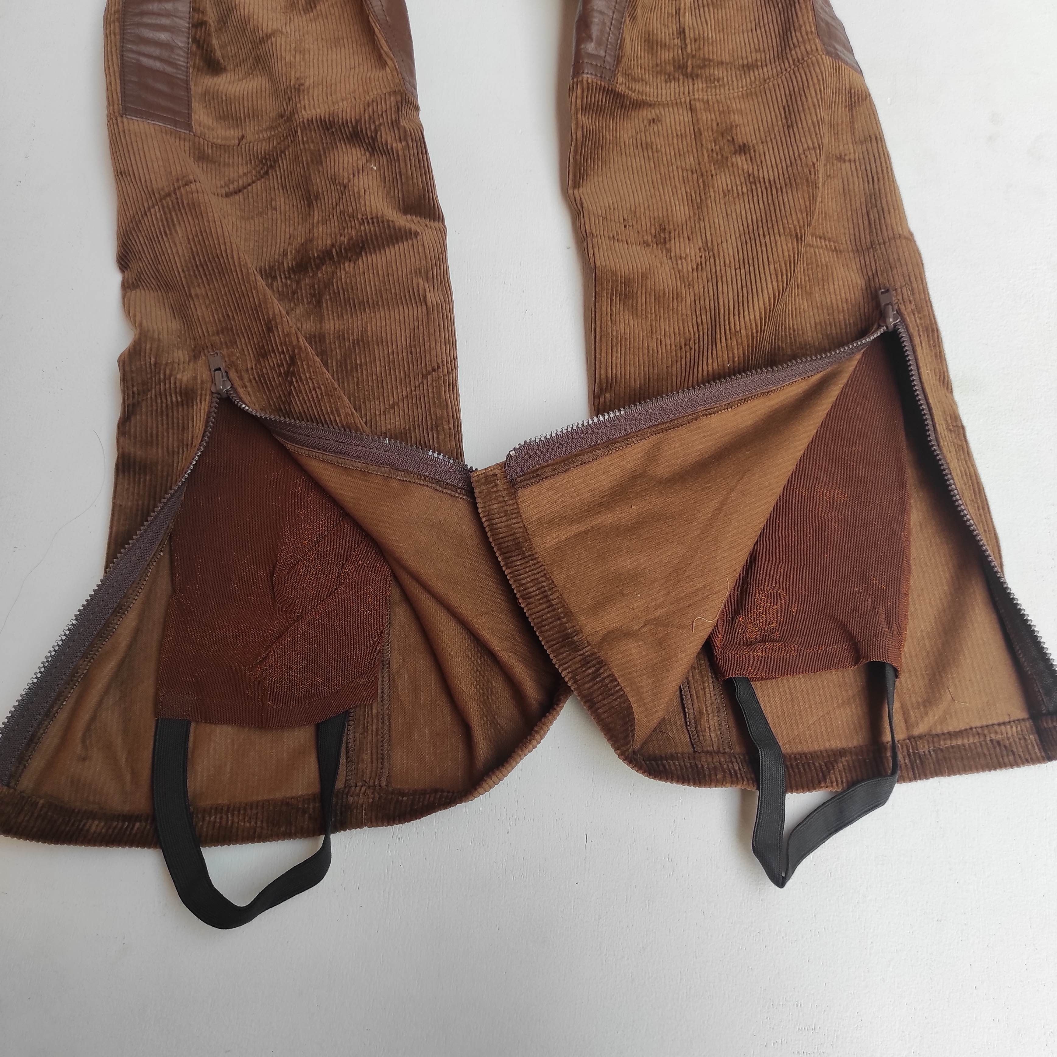 Honda Vintage Honda Motolook Rider Corduroy Biker Leather pants Size US 27 - 5 Thumbnail