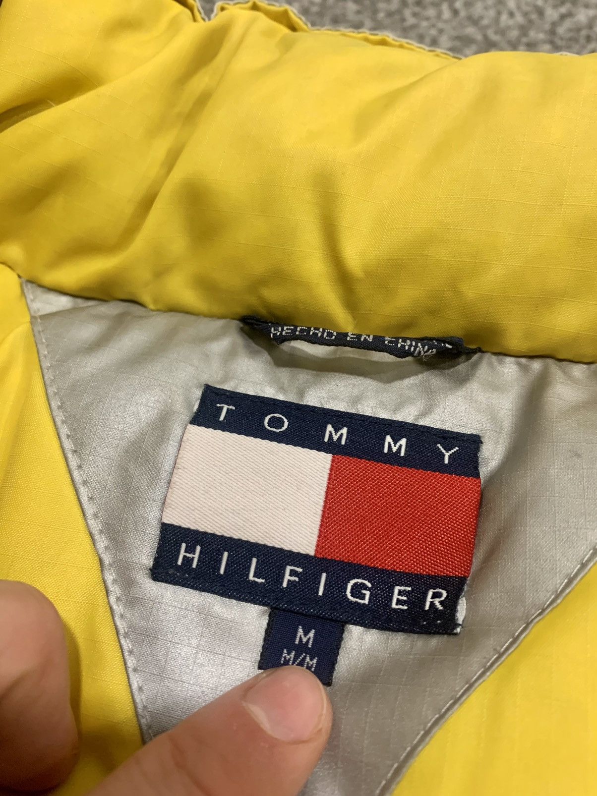 Tommy Hilfiger × Vintage Tommy Hilfiger Navy Silver Metallic Vintage Puffer Size US M / EU 48-50 / 2 - 8 Thumbnail