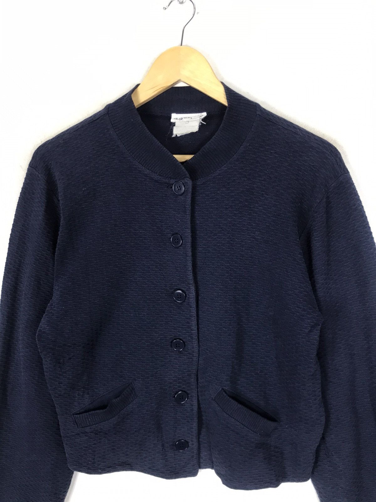 agnes b. Made in France Agnes B. Button Crop Top Jacket Size S / US 4 / IT 40 - 2 Thumbnail