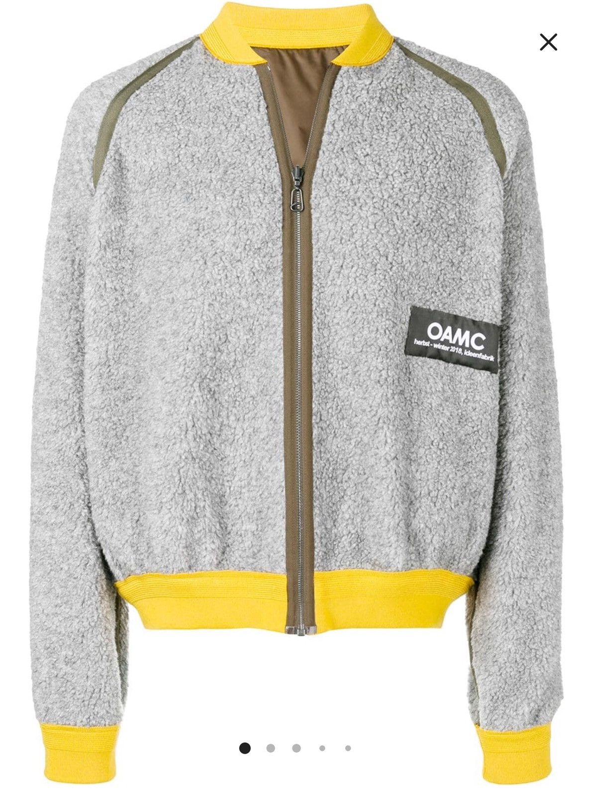 OAMC NEW GREY YELLOW OAMC SHERPA BOMBER ZIP JACKET Size US L / EU 52-54 / 3 - 1 Thumbnail