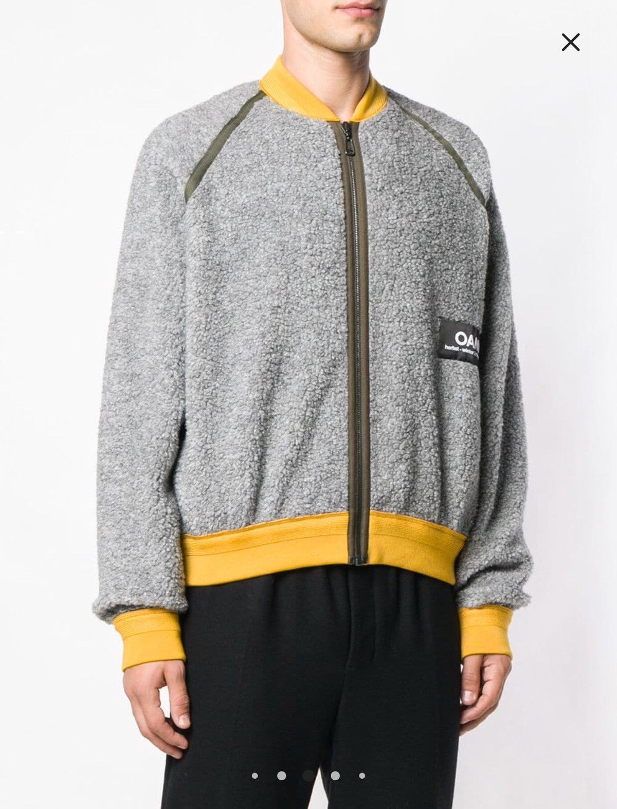 OAMC NEW GREY YELLOW OAMC SHERPA BOMBER ZIP JACKET Size US L / EU 52-54 / 3 - 3 Thumbnail