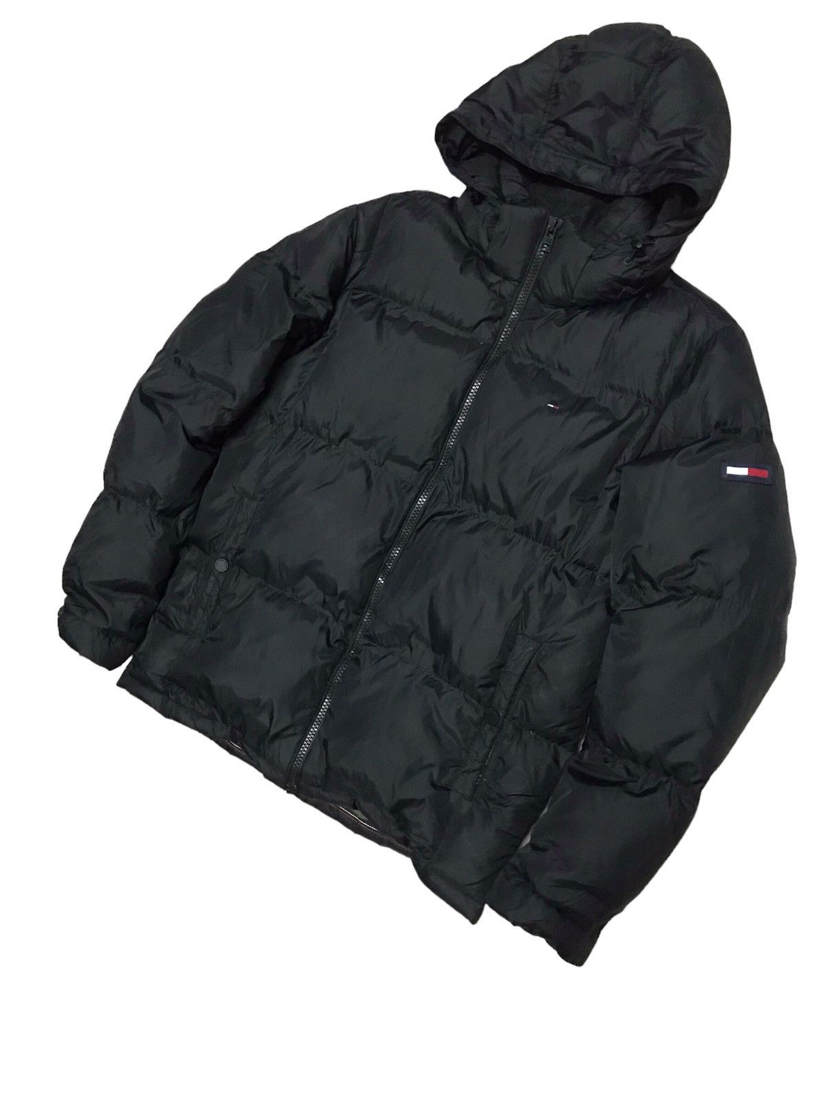 Tommy Hilfiger Vintage Tommy Hilfiger Denim Puffer Down Jacket Size US XL / EU 56 / 4 - 2 Thumbnail