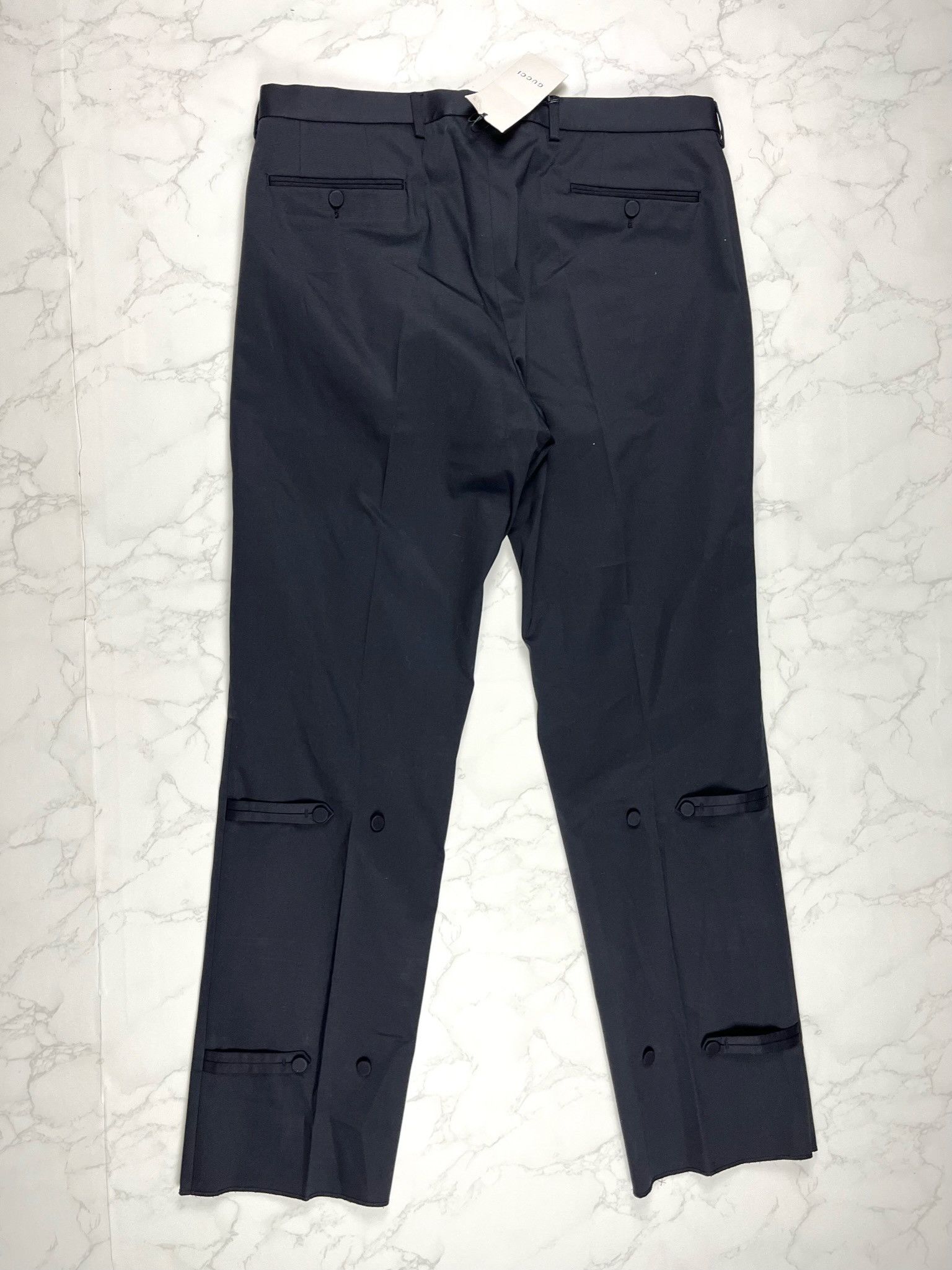 Gucci 🔥65% OFF🔥 Gucci Formal Loop Stretch Gabardine Black Pants Size US 36 / EU 52 - 14 Thumbnail