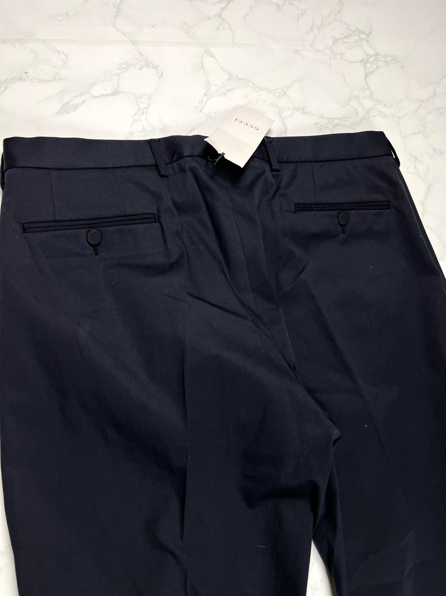 Gucci 🔥65% OFF🔥 Gucci Formal Loop Stretch Gabardine Black Pants Size US 36 / EU 52 - 15 Thumbnail