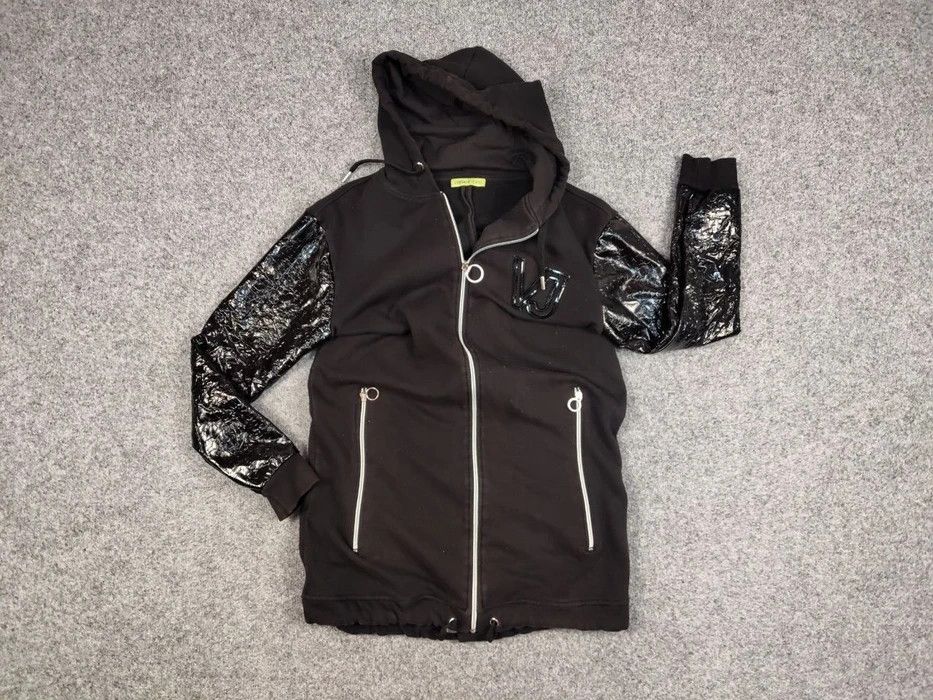 Versace Jeans Couture Versace Jeans Couture Length lacquered Black Hooded Jacket Size US M / EU 48-50 / 2 - 7 Thumbnail