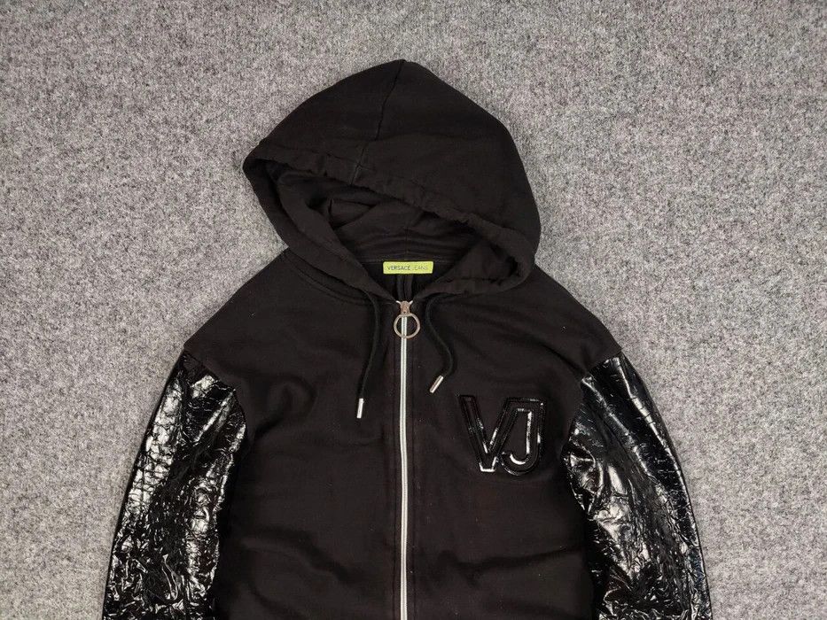 Versace Jeans Couture Versace Jeans Couture Length lacquered Black Hooded Jacket Size US M / EU 48-50 / 2 - 3 Thumbnail