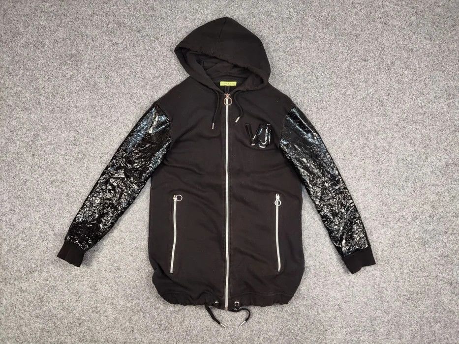 Versace Jeans Couture Versace Jeans Couture Length lacquered Black Hooded Jacket Size US M / EU 48-50 / 2 - 5 Thumbnail