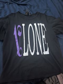 Vlone x Palm Angels T-shirt Black/Purple - Light Up Co. - Hype