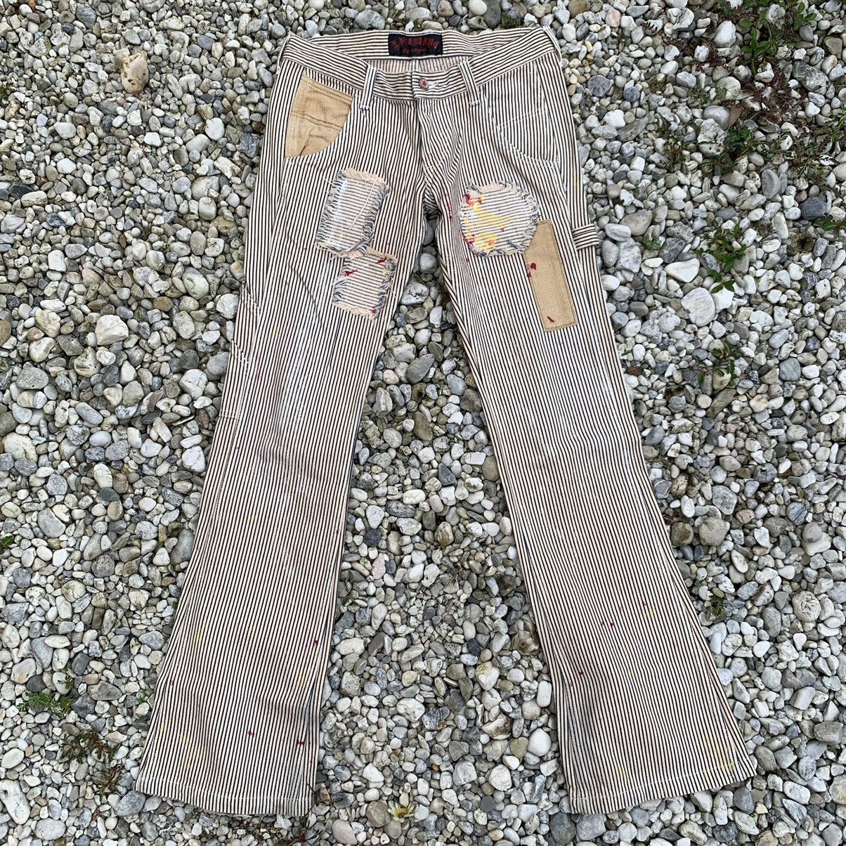 Japanese Brand × Libertine LIBERTINE Tokyo Underground Punk Style Hickory Stripes Japan Size US 32 / EU 48 - 2 Thumbnail