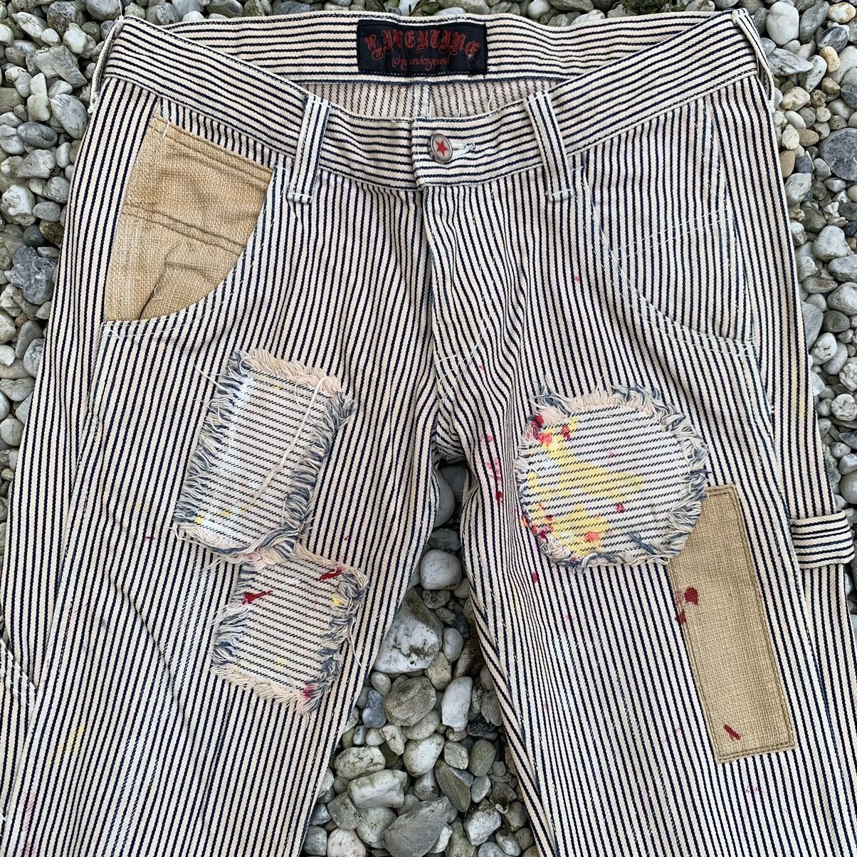 Japanese Brand × Libertine LIBERTINE Tokyo Underground Punk Style Hickory Stripes Japan Size US 32 / EU 48 - 1 Thumbnail