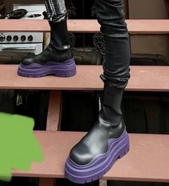 bottega veneta tire boots purple｜TikTok Search