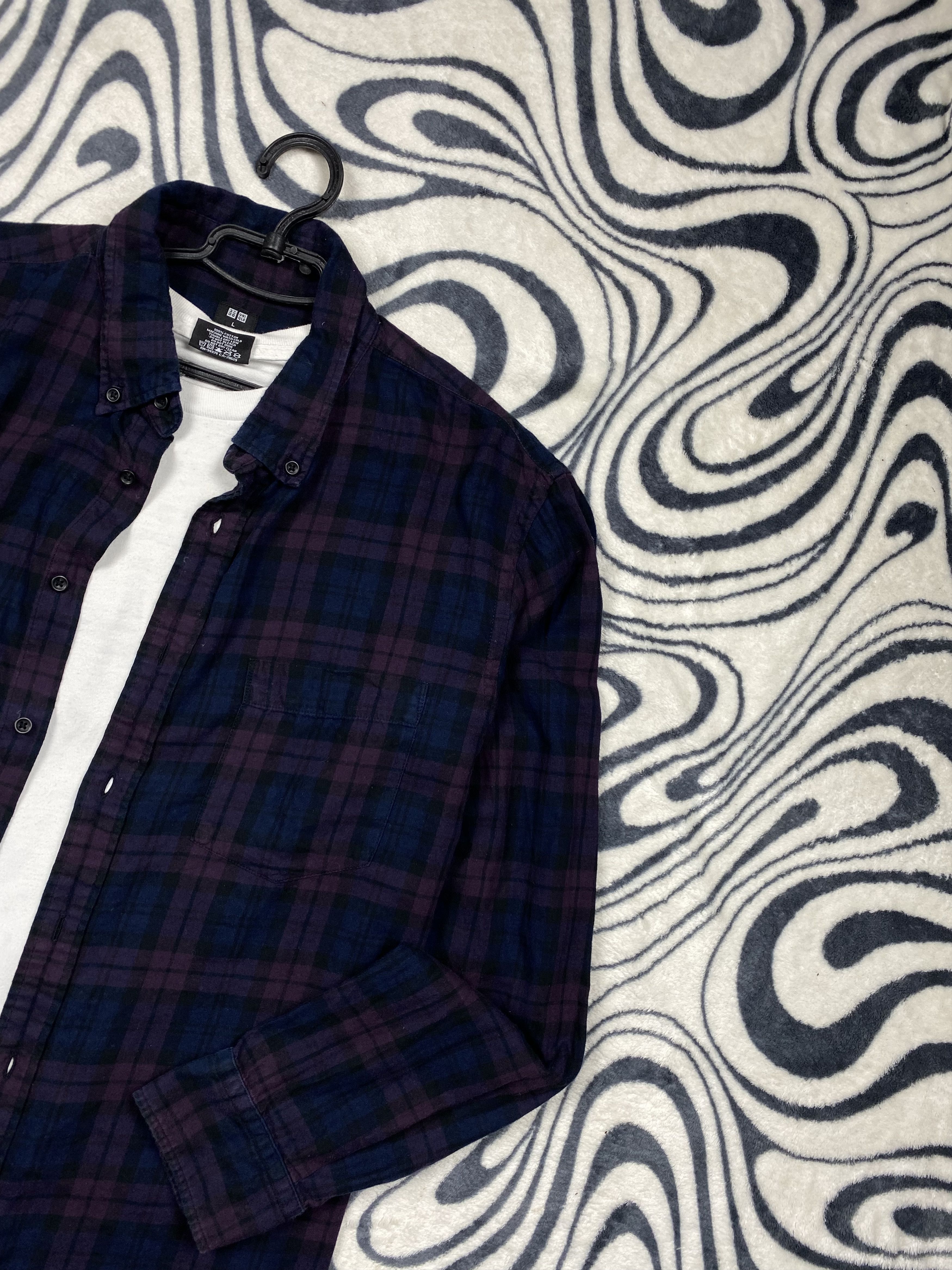 Flannel × Uniqlo Uniqlo Flannel Mens Plaid Shirt Size US L / EU 52-54 / 3 - 3 Thumbnail