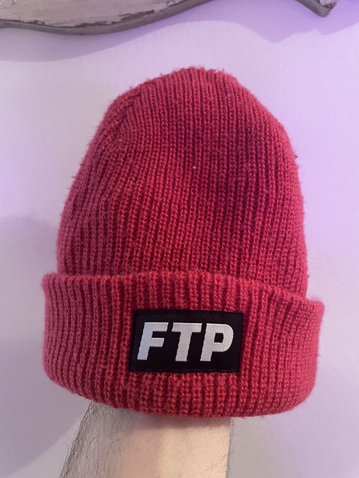 Fuck The Population Pink/Magenta FTP Logo Beanie Size ONE SIZE - 2 Thumbnail