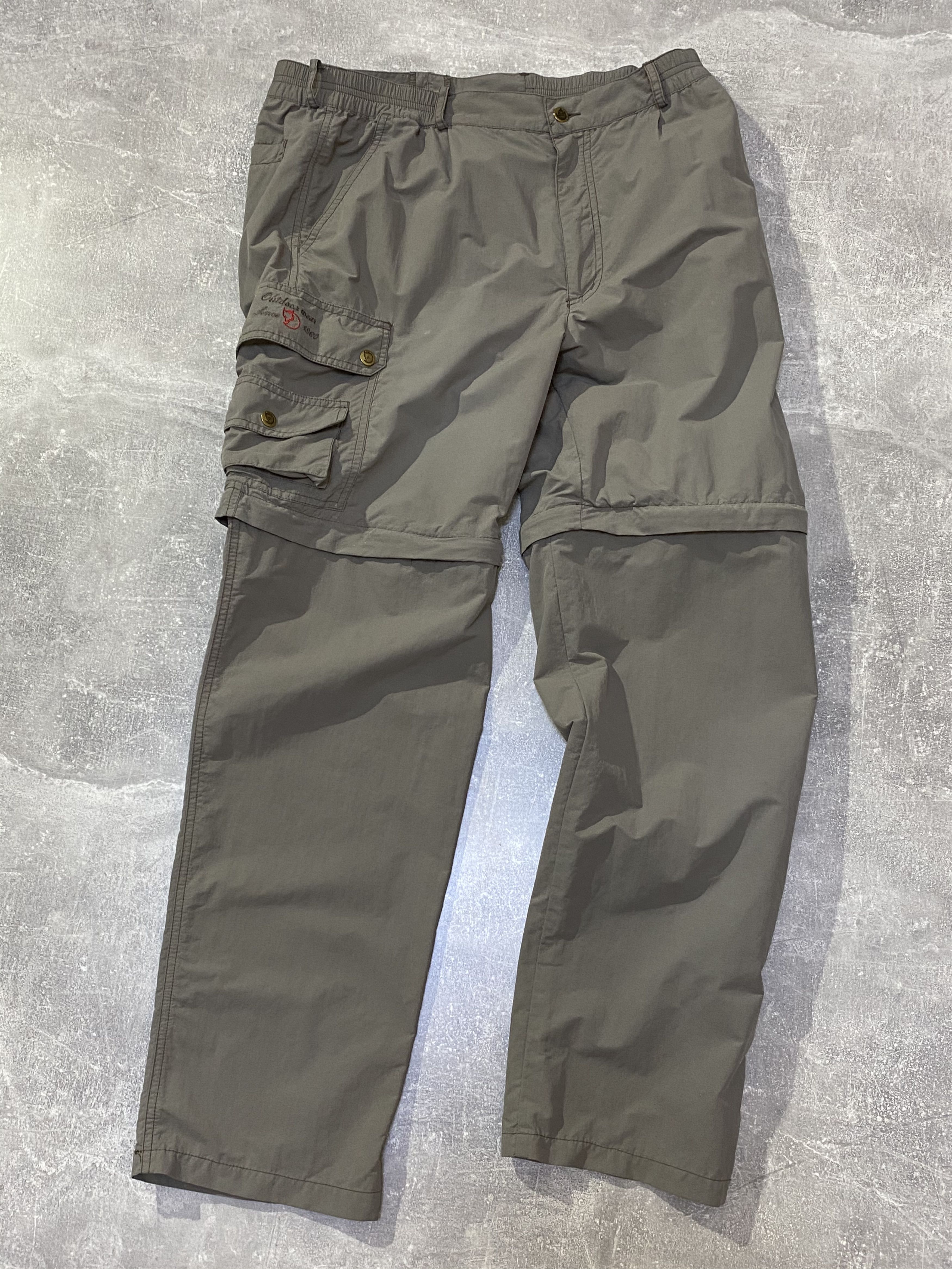 Vintage 90s 00s Blue Grey Fjällräven Cargo Utility Trousers L