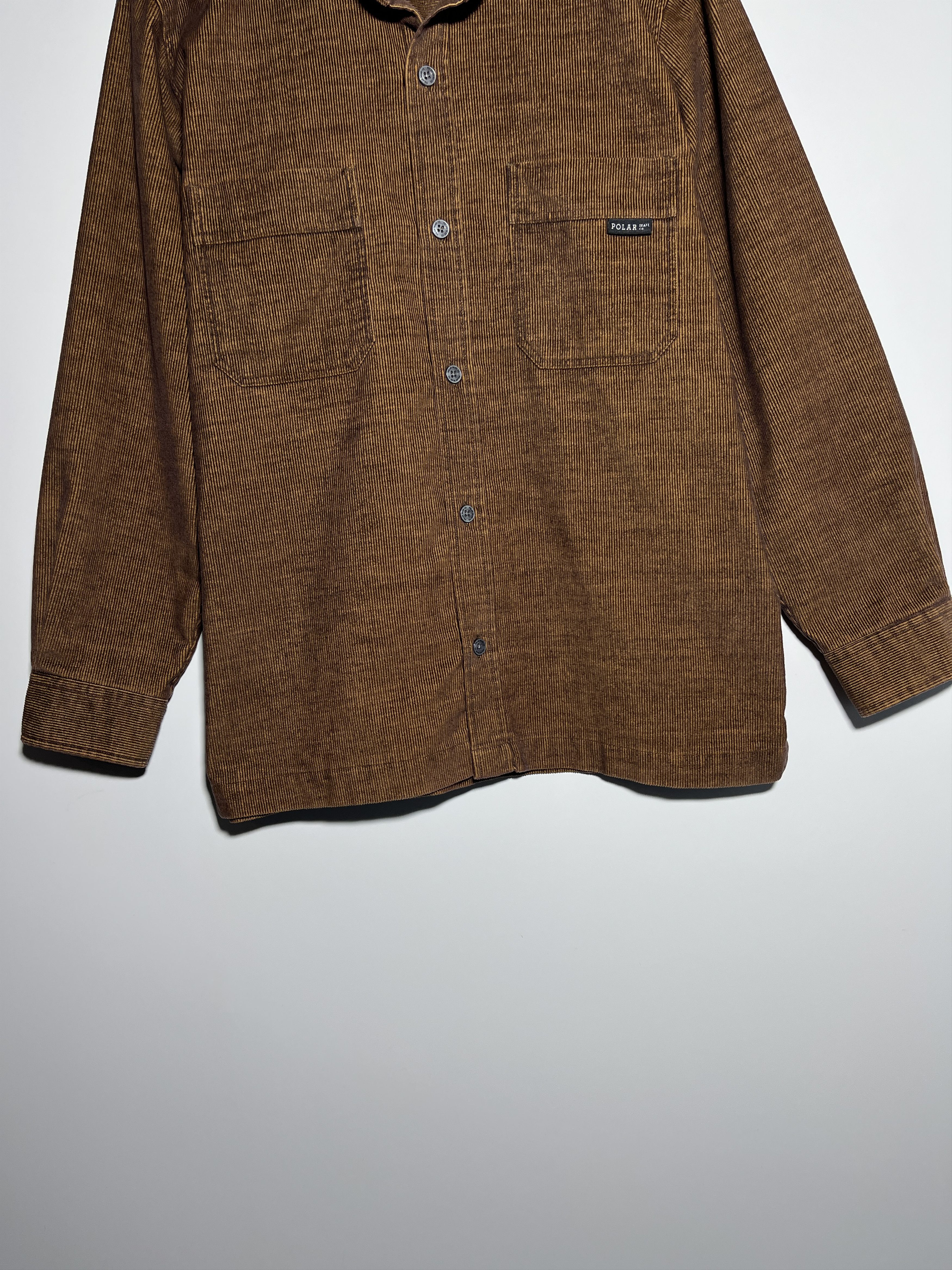 Polar Skate Co. Polar Skate Co. Caramel Corduroy Long Sleeve Shirt Size M Size US M / EU 48-50 / 2 - 4 Thumbnail