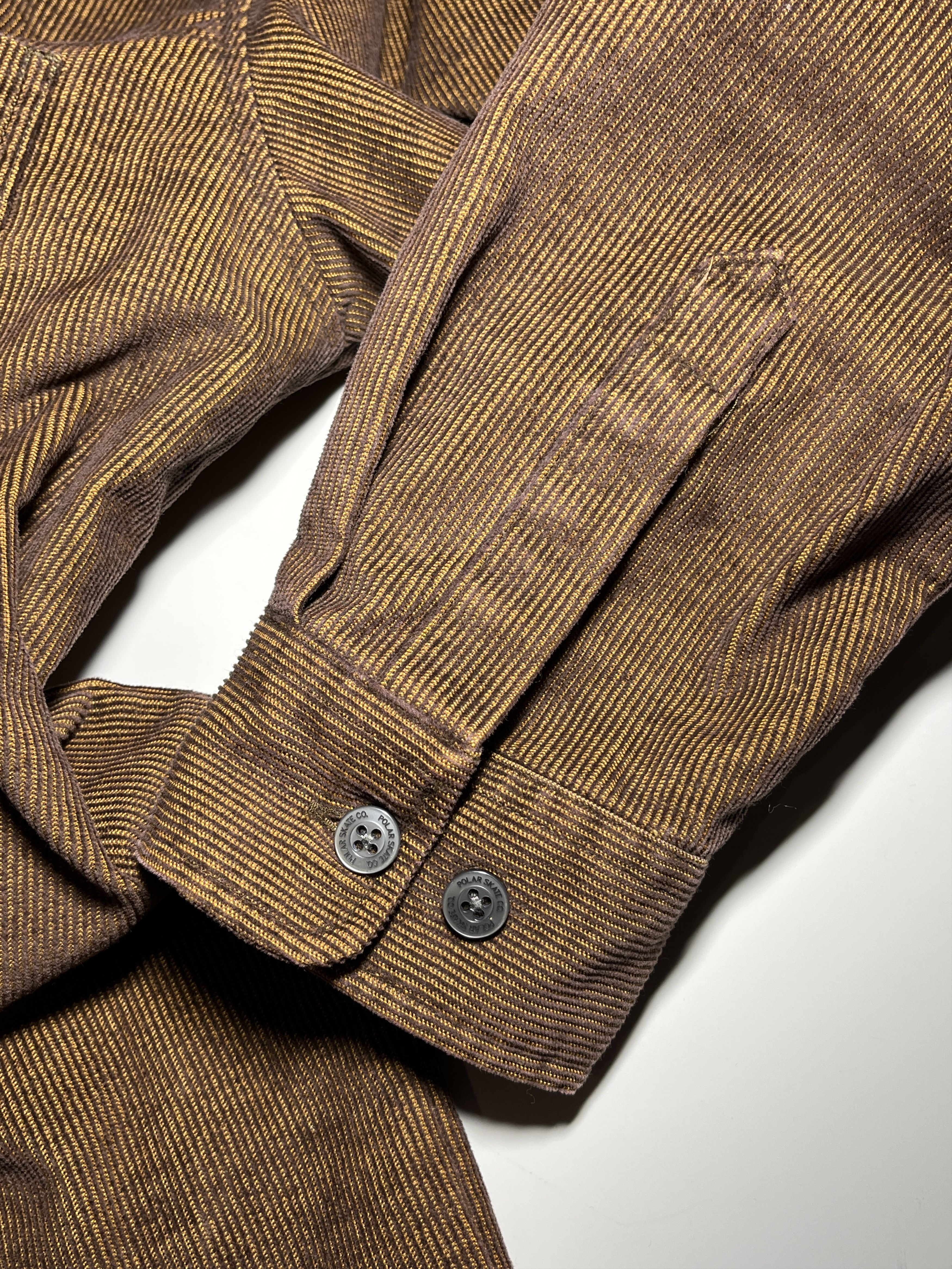 Polar Skate Co. Polar Skate Co. Caramel Corduroy Long Sleeve Shirt Size M Size US M / EU 48-50 / 2 - 9 Thumbnail