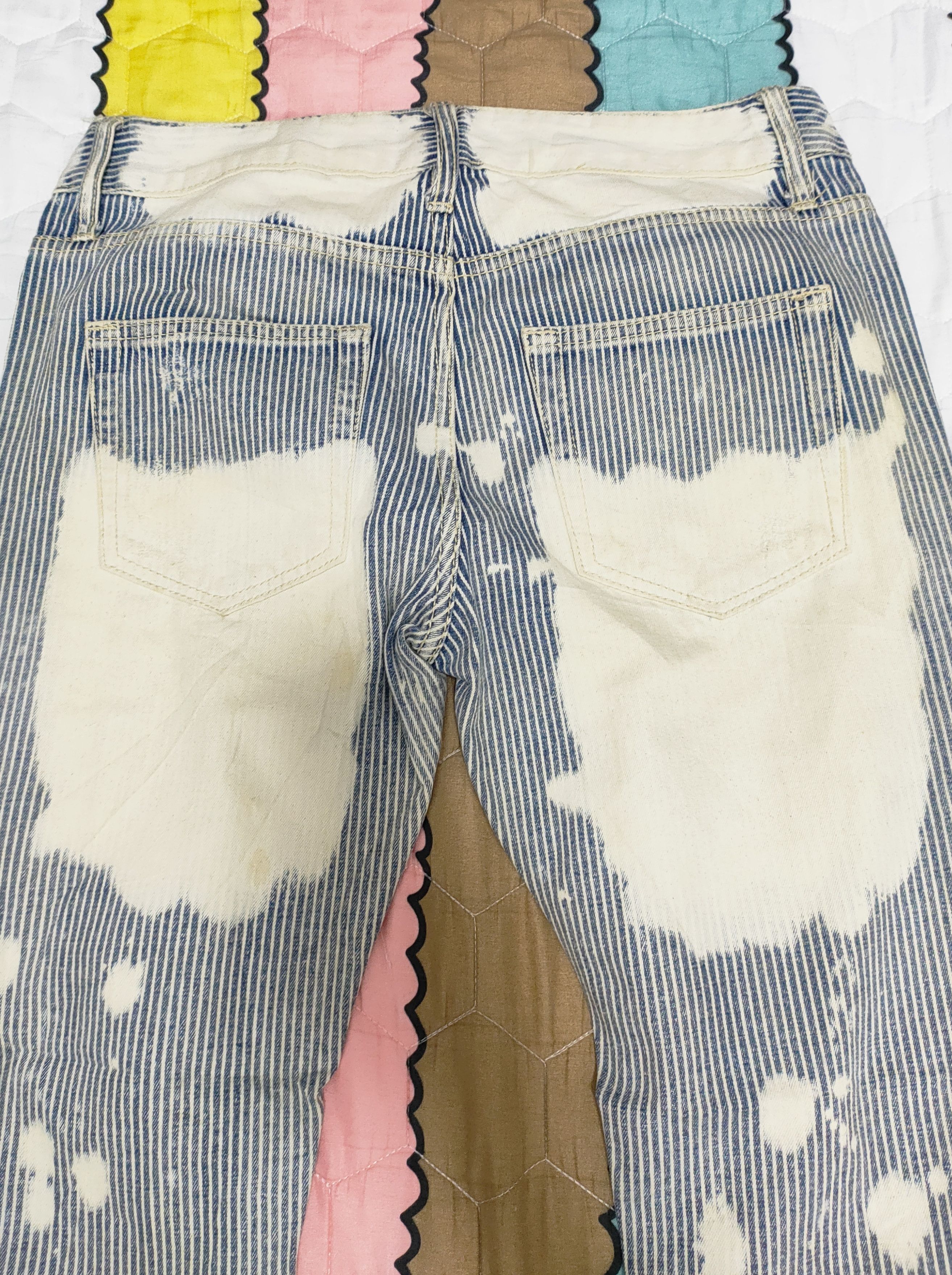 If Six Was Nine 💥Distressed Japanese Brand Back & Forth Denim💥 Size US 31 - 3 Thumbnail