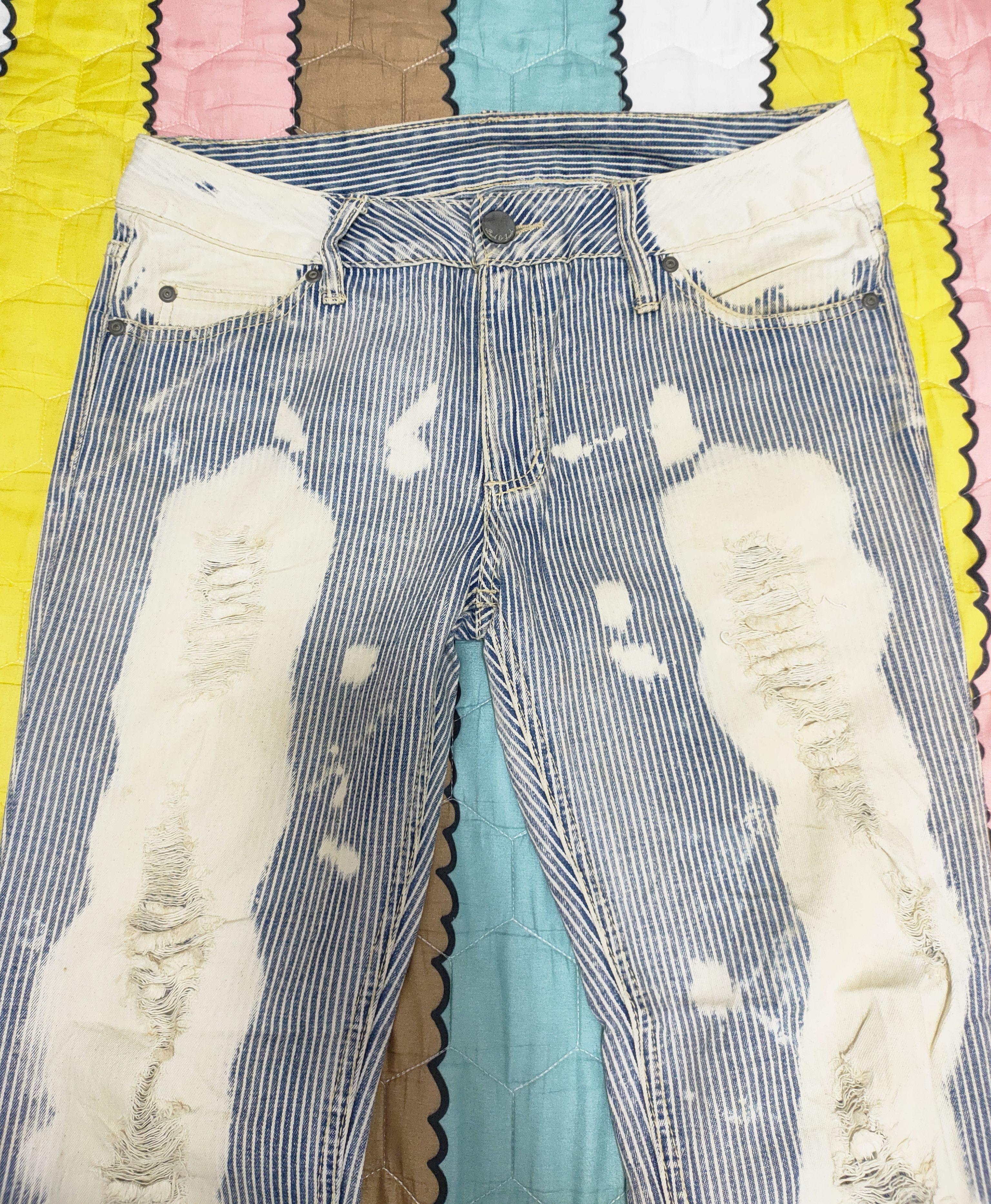 If Six Was Nine 💥Distressed Japanese Brand Back & Forth Denim💥 Size US 31 - 1 Thumbnail