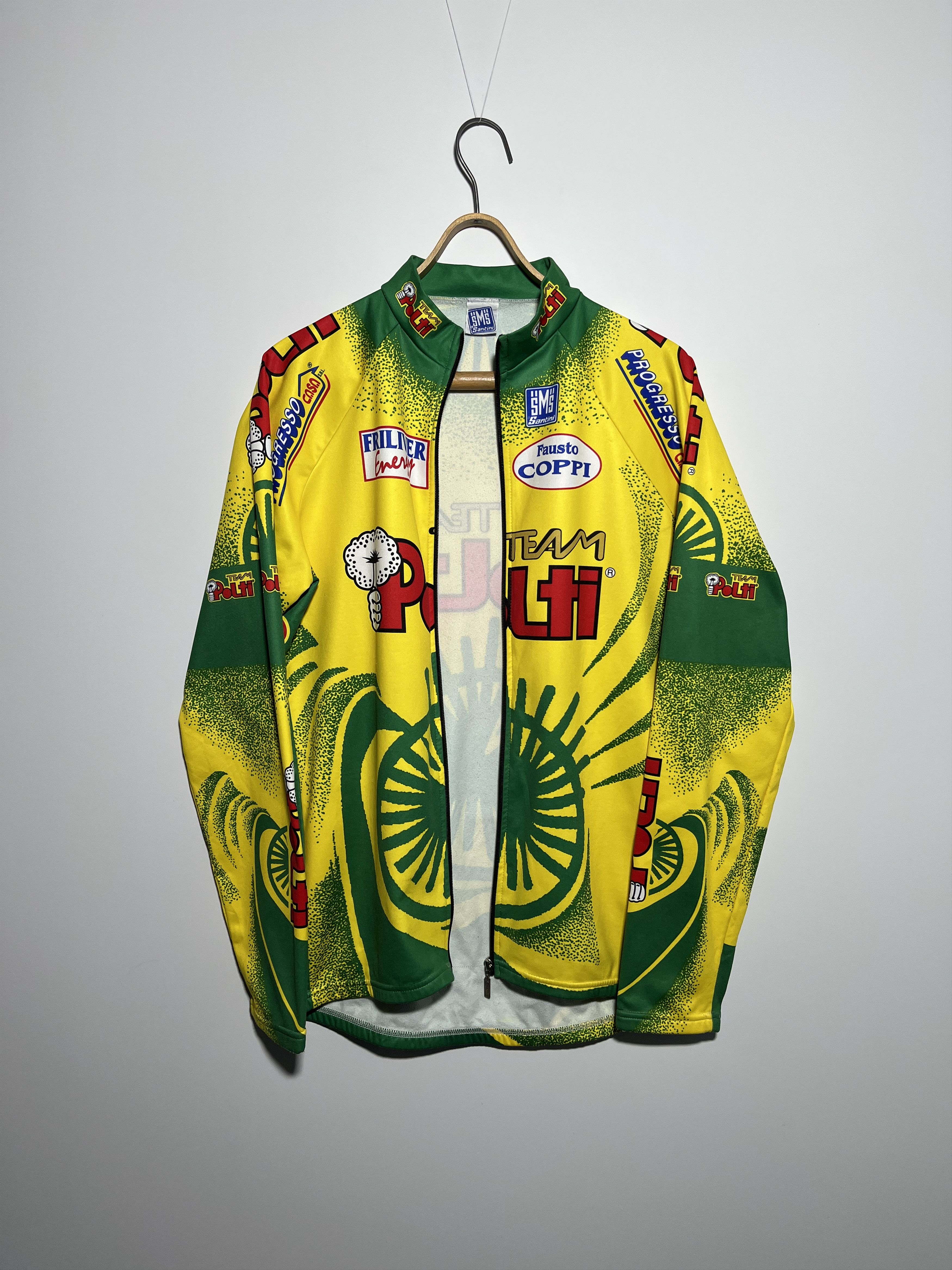Vintage Vintage Santini SMS Polti Team Long Sleeve Cycling Jersey Size US L / EU 52-54 / 3 - 3 Thumbnail