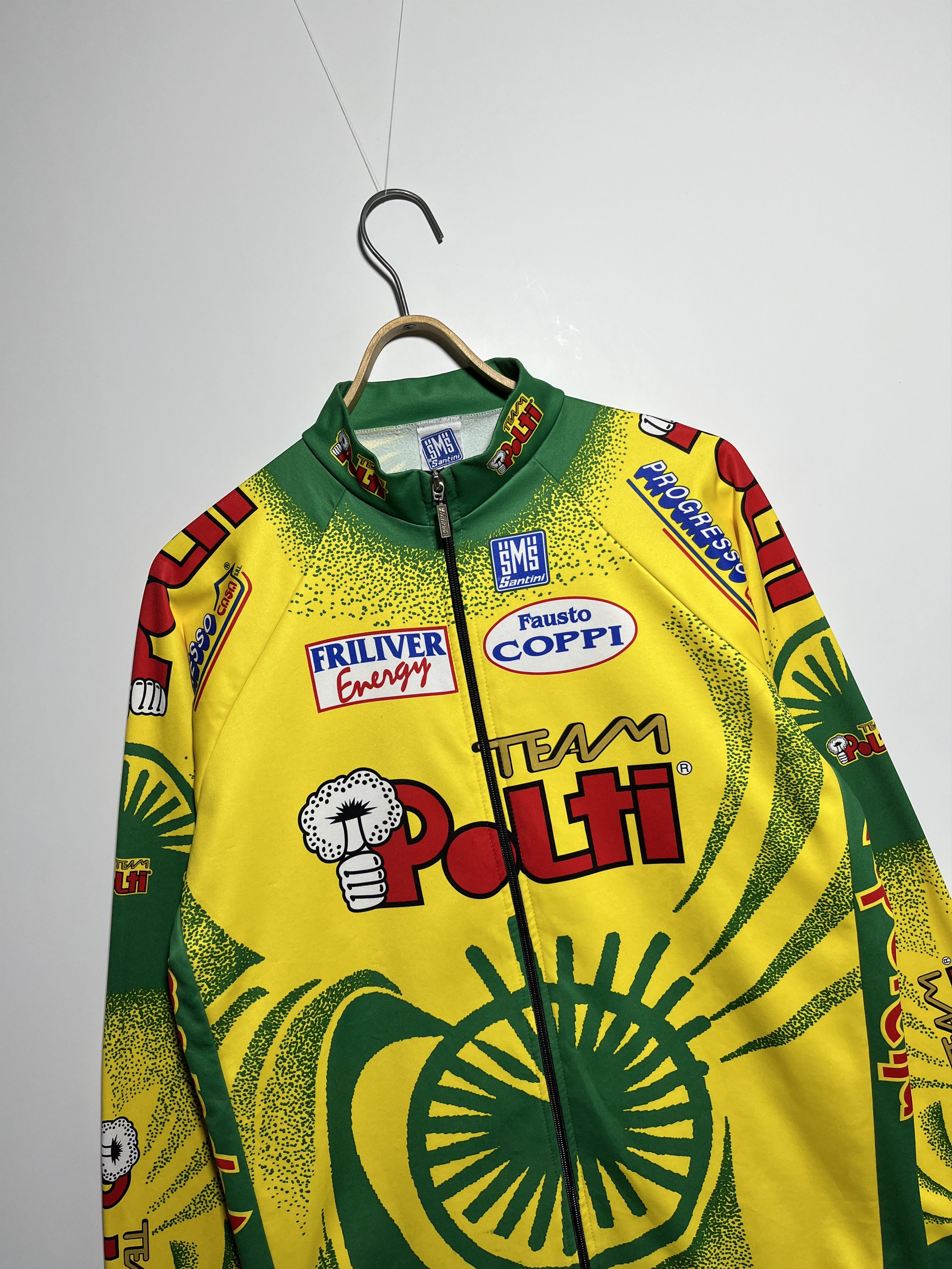 Vintage Vintage Santini SMS Polti Team Long Sleeve Cycling Jersey Size US L / EU 52-54 / 3 - 4 Thumbnail