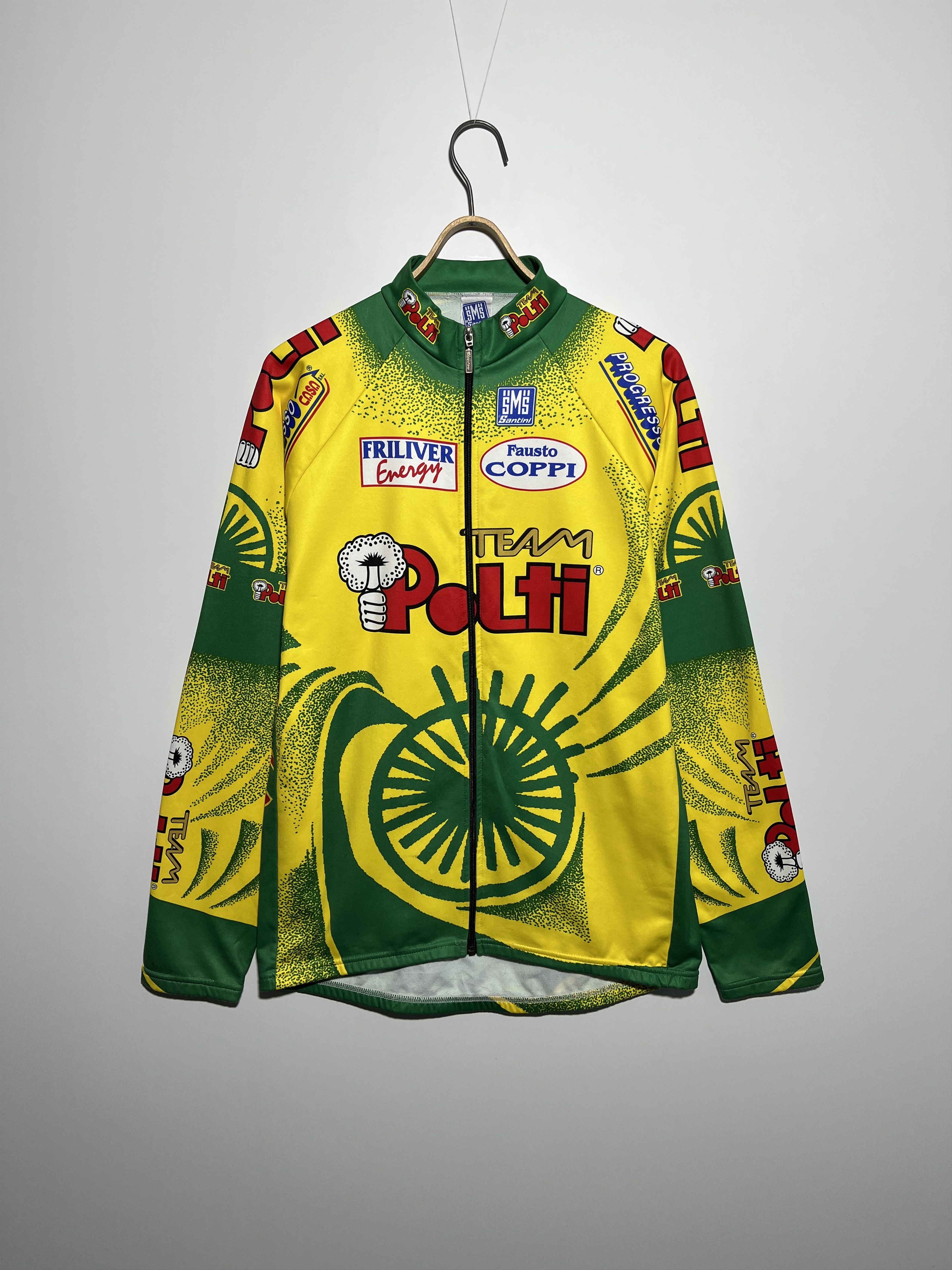 Vintage Vintage Santini SMS Polti Team Long Sleeve Cycling Jersey Size US L / EU 52-54 / 3 - 1 Thumbnail