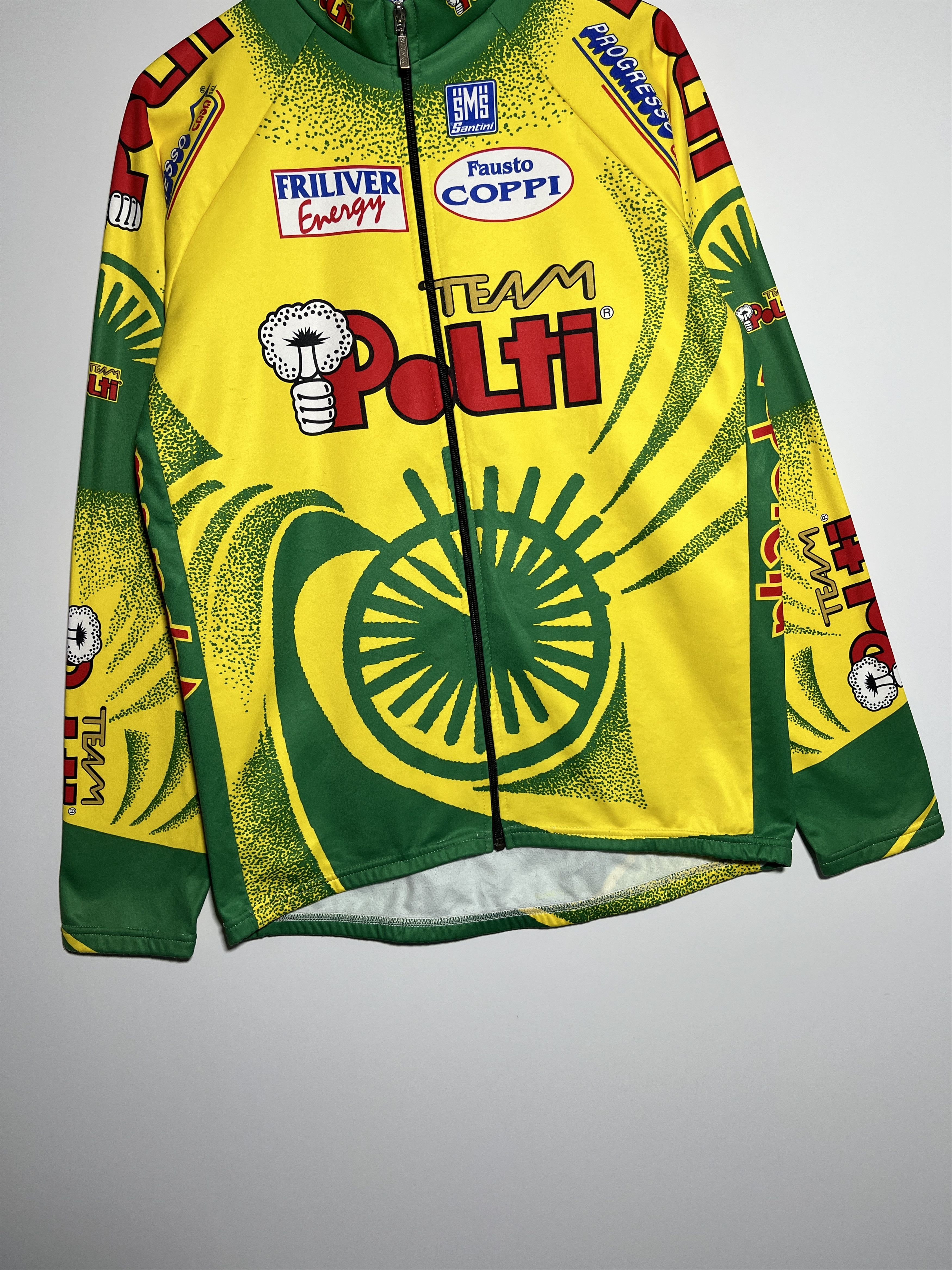 Vintage Vintage Santini SMS Polti Team Long Sleeve Cycling Jersey Size US L / EU 52-54 / 3 - 5 Thumbnail