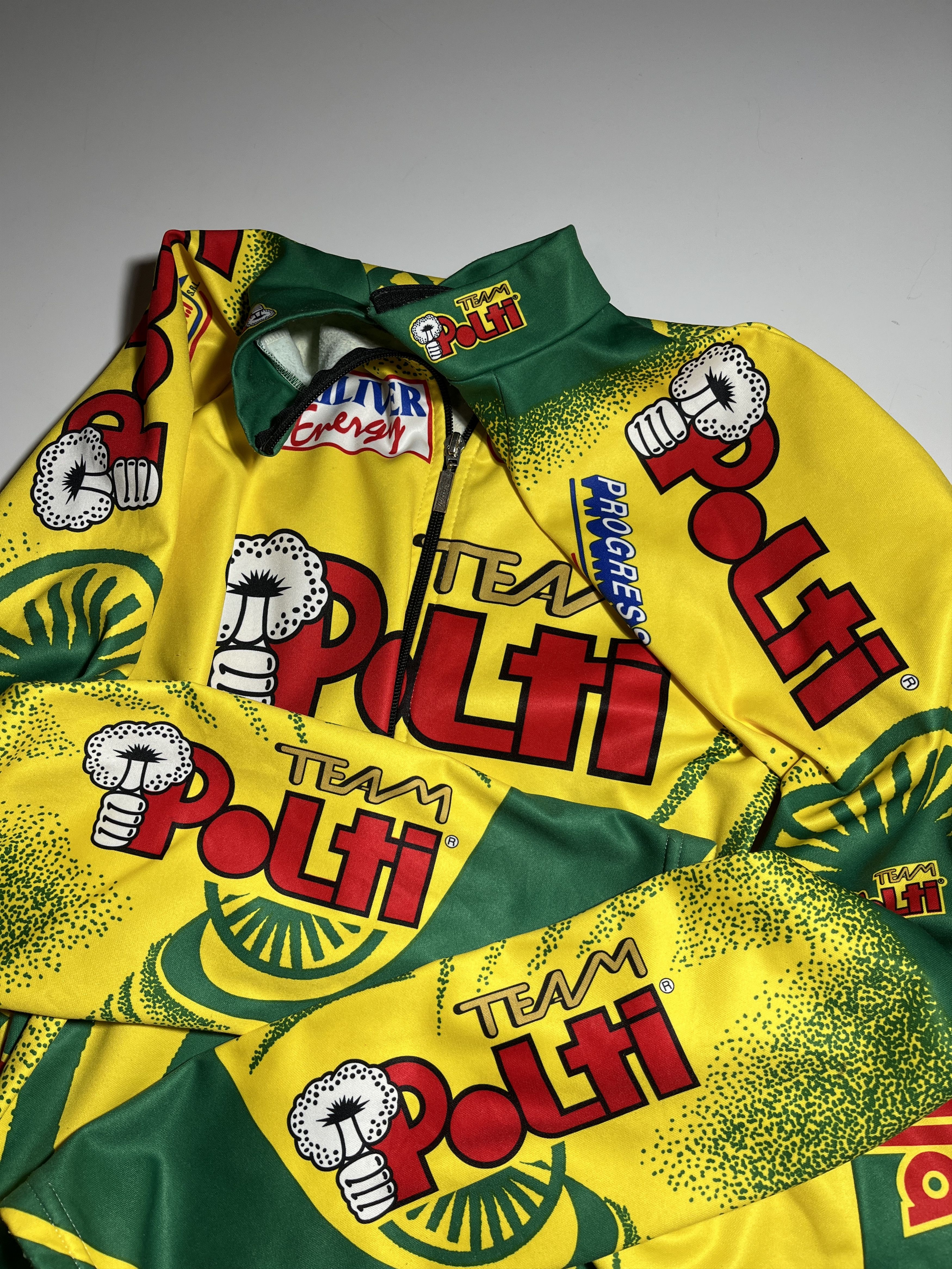 Vintage Vintage Santini SMS Polti Team Long Sleeve Cycling Jersey Size US L / EU 52-54 / 3 - 9 Thumbnail