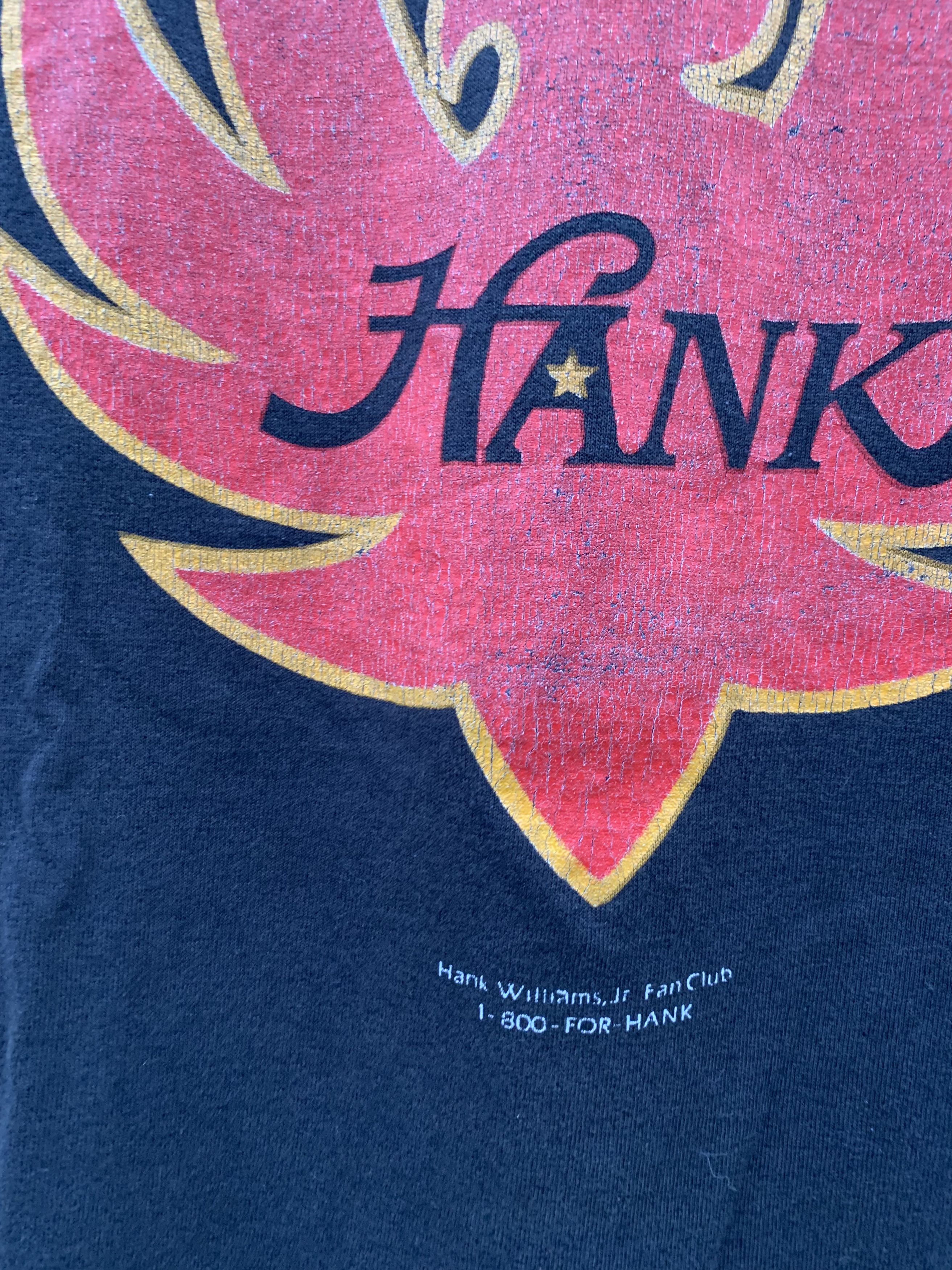 Band Tees Vintage 1989 Hank Williams JR Vintage t-shirt Single Stitch Size US M / EU 48-50 / 2 - 5 Thumbnail