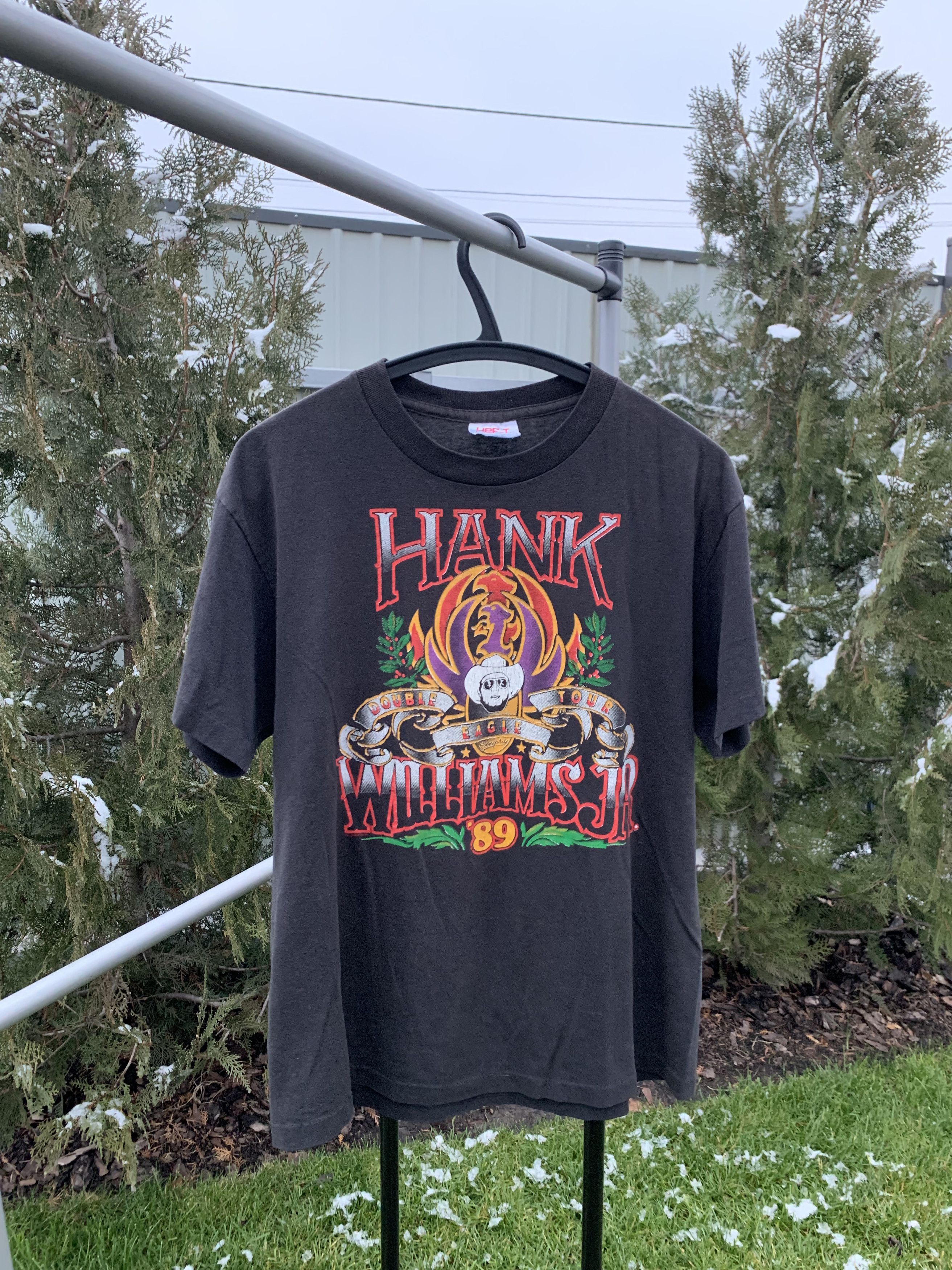 Band Tees Vintage 1989 Hank Williams JR Vintage t-shirt Single Stitch Size US M / EU 48-50 / 2 - 1 Thumbnail