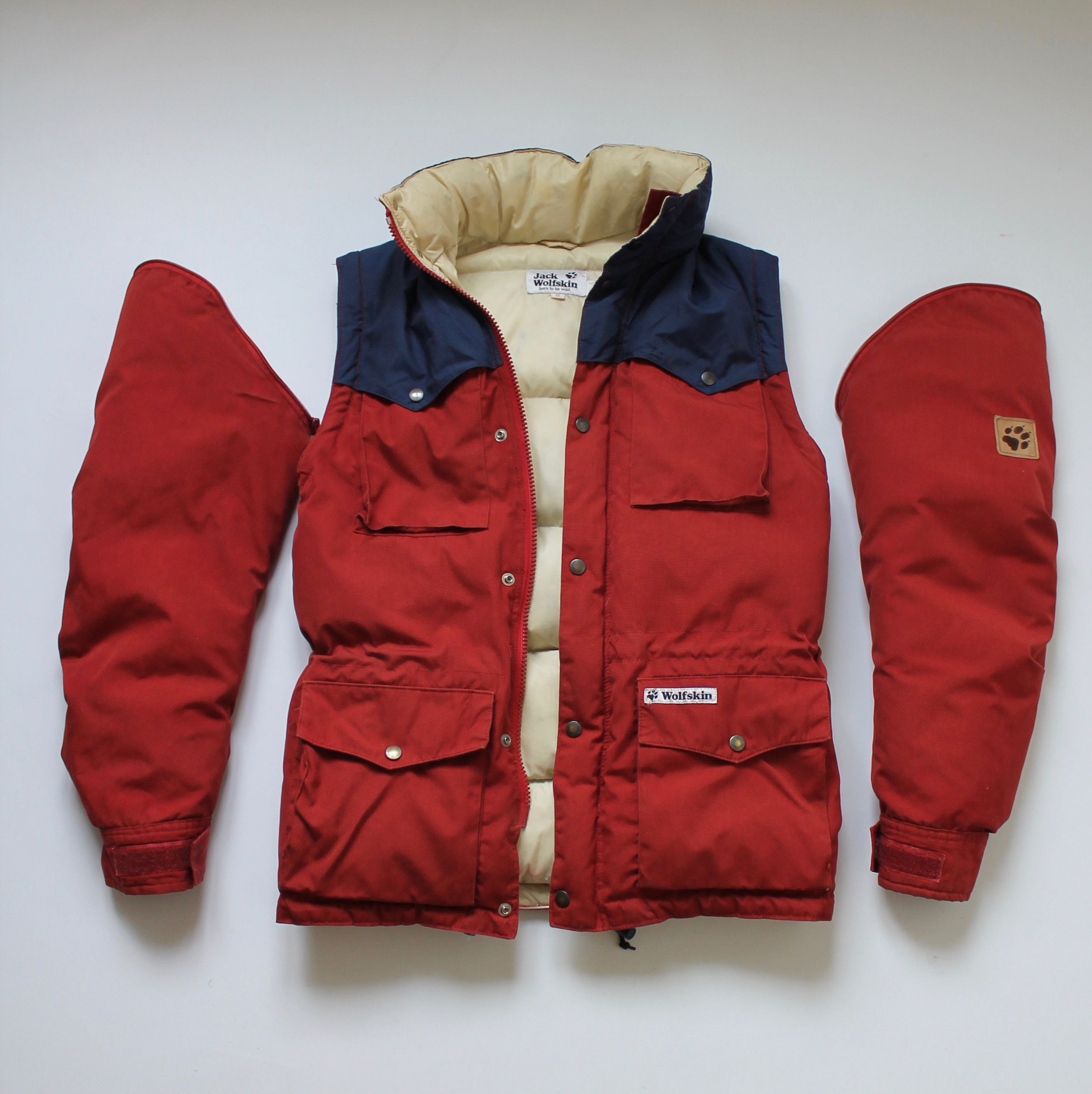 Jack Wolfskin 80'-90' Jack Wolfskin VINTAGE DOWN JACKET 2 in 1 gilet Size US S / EU 44-46 / 1 - 17 Thumbnail