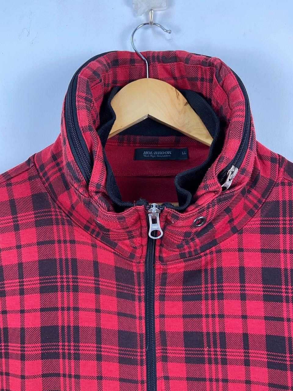 Le Grande Bleu (L.G.B.) Vintage Punk Jacket Red Tartan Seditionaries ifsixwasnine Size US L / EU 52-54 / 3 - 11 Thumbnail
