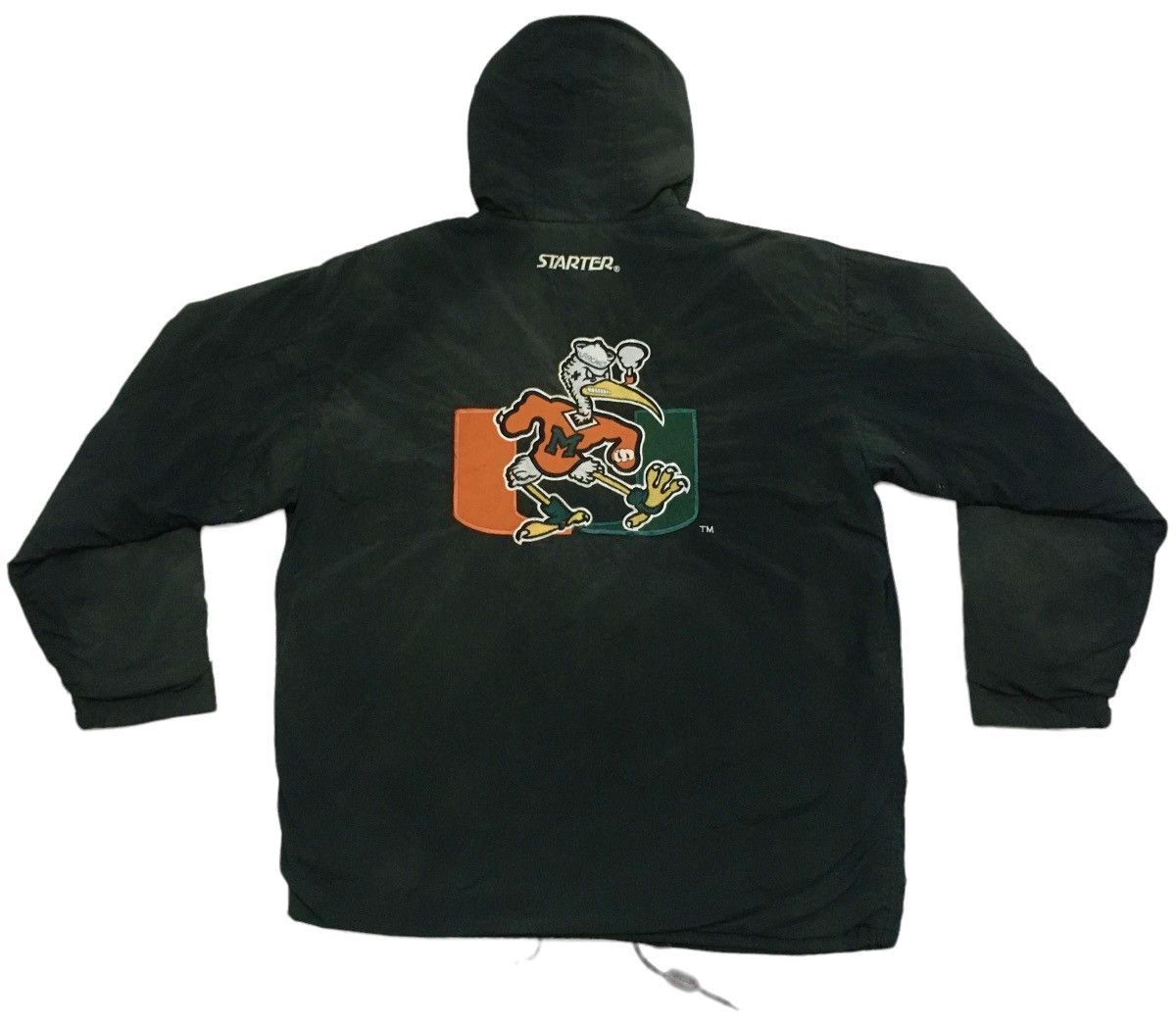 NFL × Starter × Vintage Rare Vintage Brand Starter NFL Miami Hurricanes Jacket 1990s Size US L / EU 52-54 / 3 - 1 Thumbnail