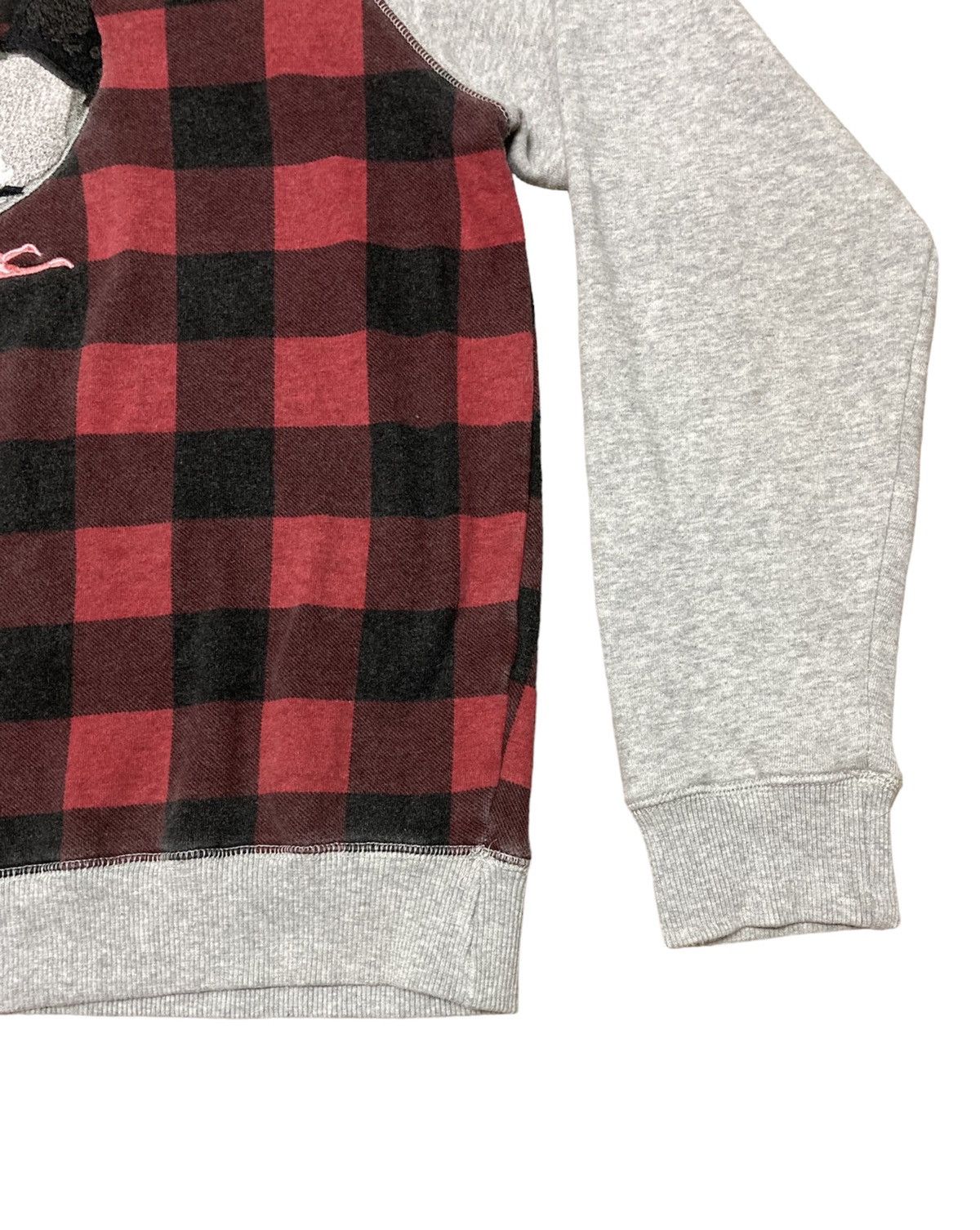 Staple Staple Pigeon Brand Gray Plaid Red Crewneck Sweatshirt Size US L / EU 52-54 / 3 - 6 Thumbnail