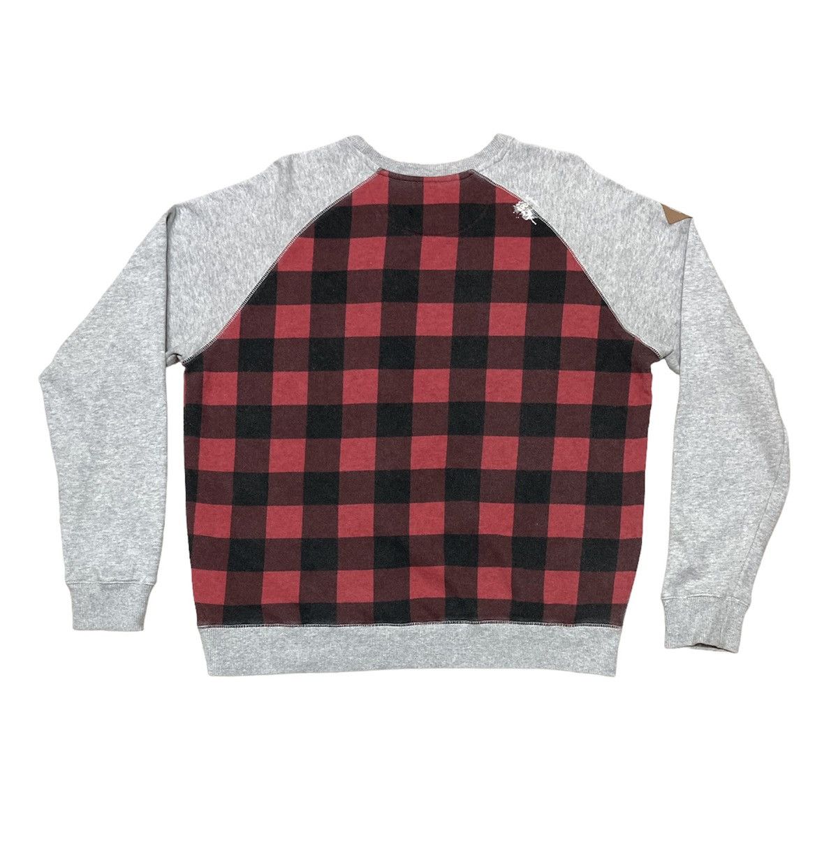 Staple Staple Pigeon Brand Gray Plaid Red Crewneck Sweatshirt Size US L / EU 52-54 / 3 - 2 Thumbnail