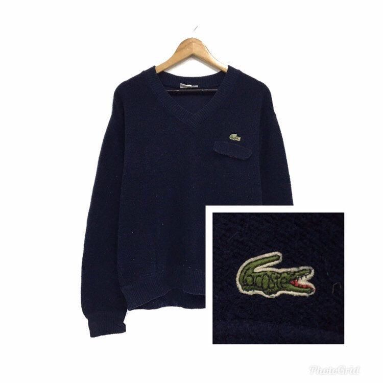 Other LACOSTE Fleece V Neck Sweatshirt Size US M / EU 48-50 / 2 - 2 Thumbnail