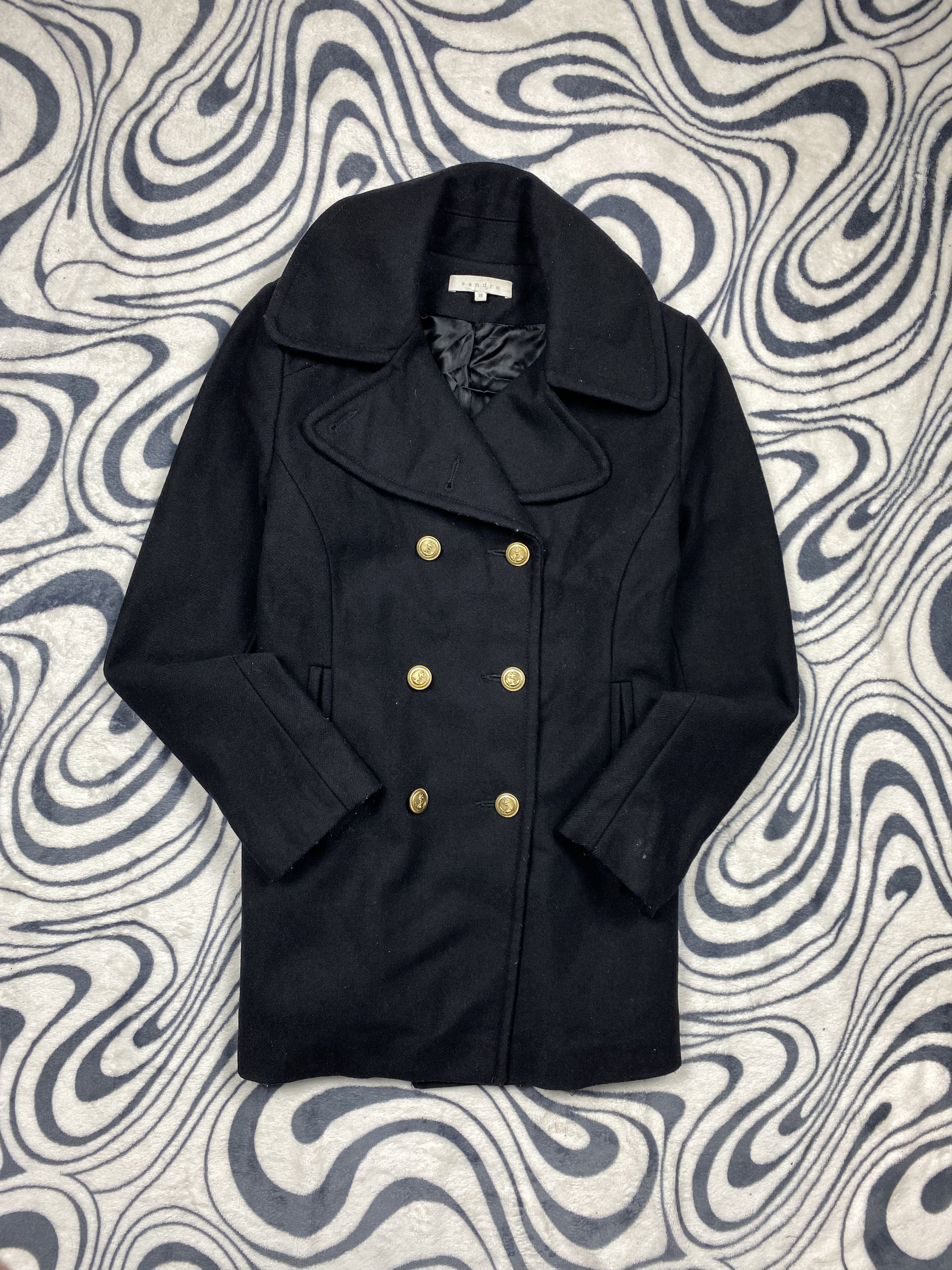 Sandro Sandro Paris Wool Coat Jacket Size S / US 4 / IT 40 - 1 Thumbnail