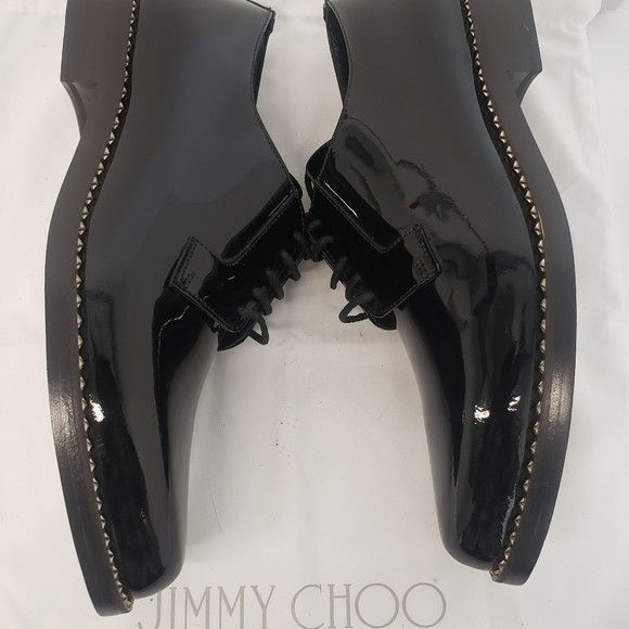 Jimmy Choo Jimmy Choo Men's Patented Leather Studded Dress Shoes Size US 9.5 / EU 42-43 - 4 Thumbnail