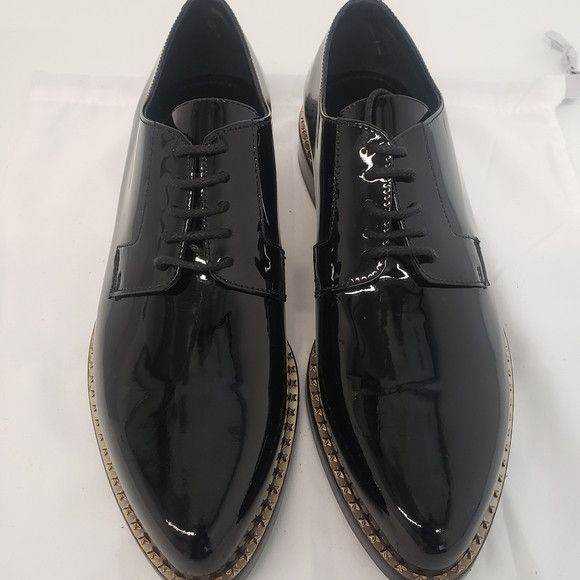 Jimmy Choo Jimmy Choo Men's Patented Leather Studded Dress Shoes Size US 9.5 / EU 42-43 - 3 Thumbnail