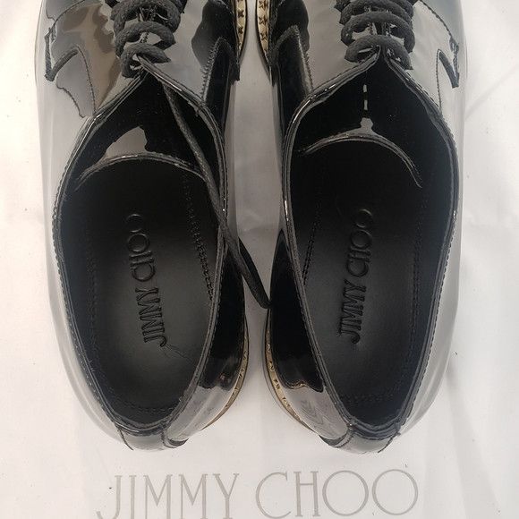 Jimmy Choo Jimmy Choo Men's Patented Leather Studded Dress Shoes Size US 9.5 / EU 42-43 - 7 Thumbnail
