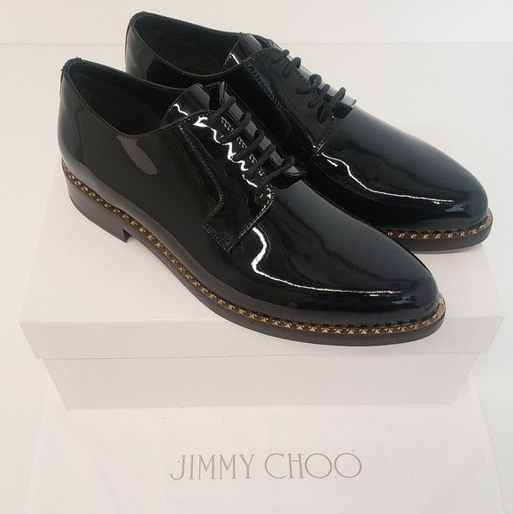 Jimmy Choo Jimmy Choo Men's Patented Leather Studded Dress Shoes Size US 9.5 / EU 42-43 - 1 Thumbnail