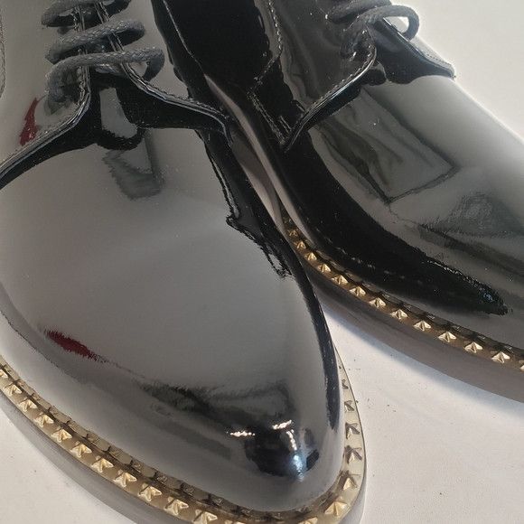 Jimmy Choo Jimmy Choo Men's Patented Leather Studded Dress Shoes Size US 9.5 / EU 42-43 - 8 Thumbnail