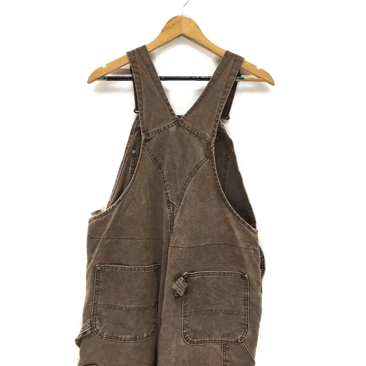 Carhartt × Vintage CARHARTT Brown Denime Double Knees Dungarees Size US 40 / EU 56 - 5 Thumbnail