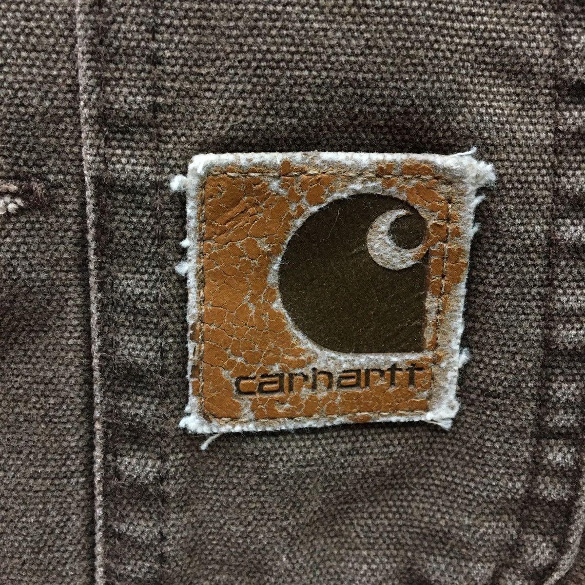 Carhartt × Vintage CARHARTT Brown Denime Double Knees Dungarees Size US 40 / EU 56 - 14 Thumbnail