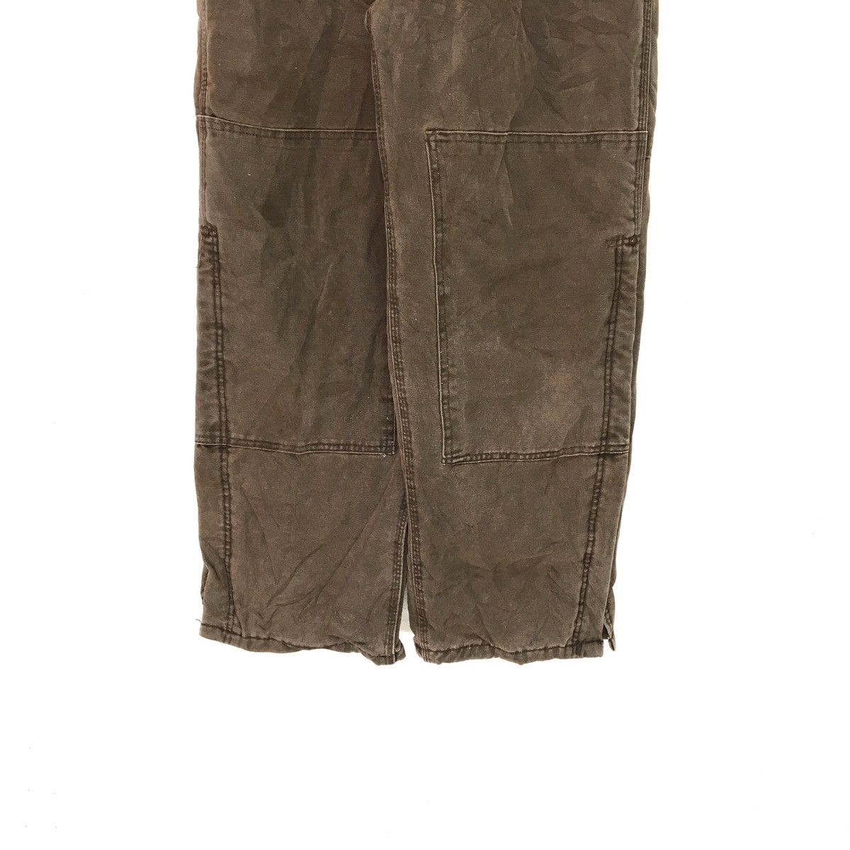 Carhartt × Vintage CARHARTT Brown Denime Double Knees Dungarees Size US 40 / EU 56 - 6 Thumbnail