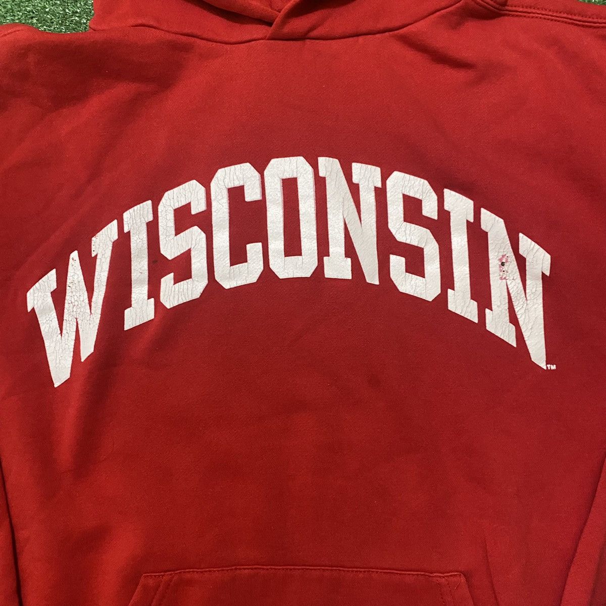 Jansport × Vintage Vintage Wisconsin Hoodie Size US M / EU 48-50 / 2 - 2 Thumbnail